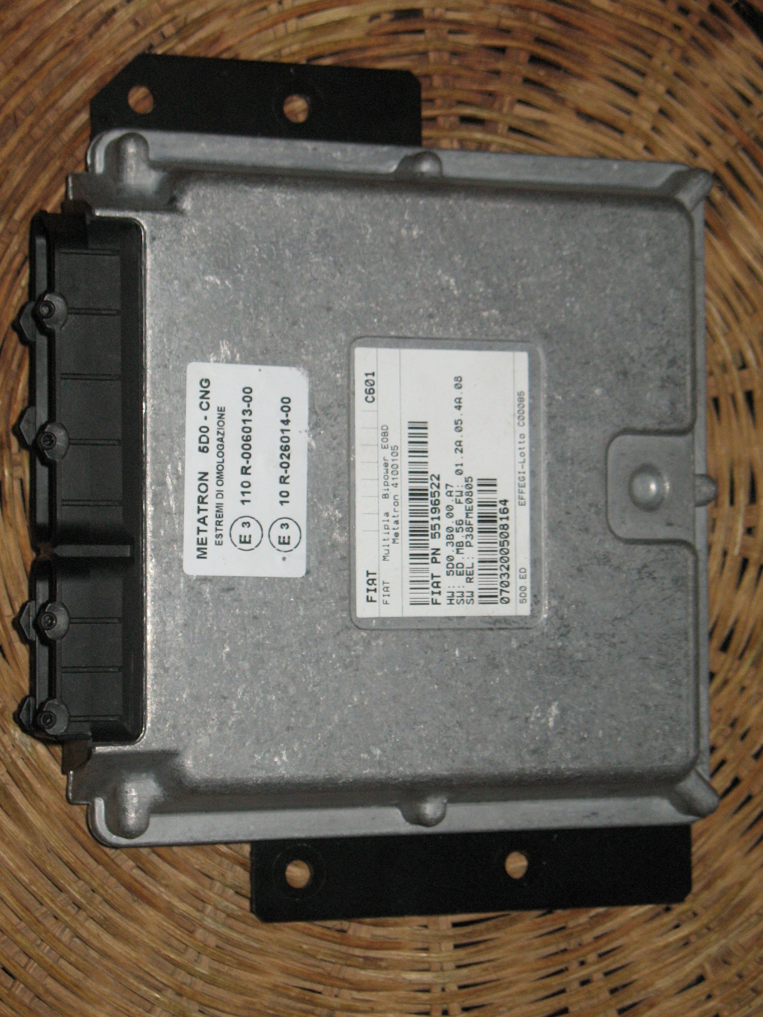 Ecu fiat multipla pn 55196522 metatron 5d0-cng, 5d0cng