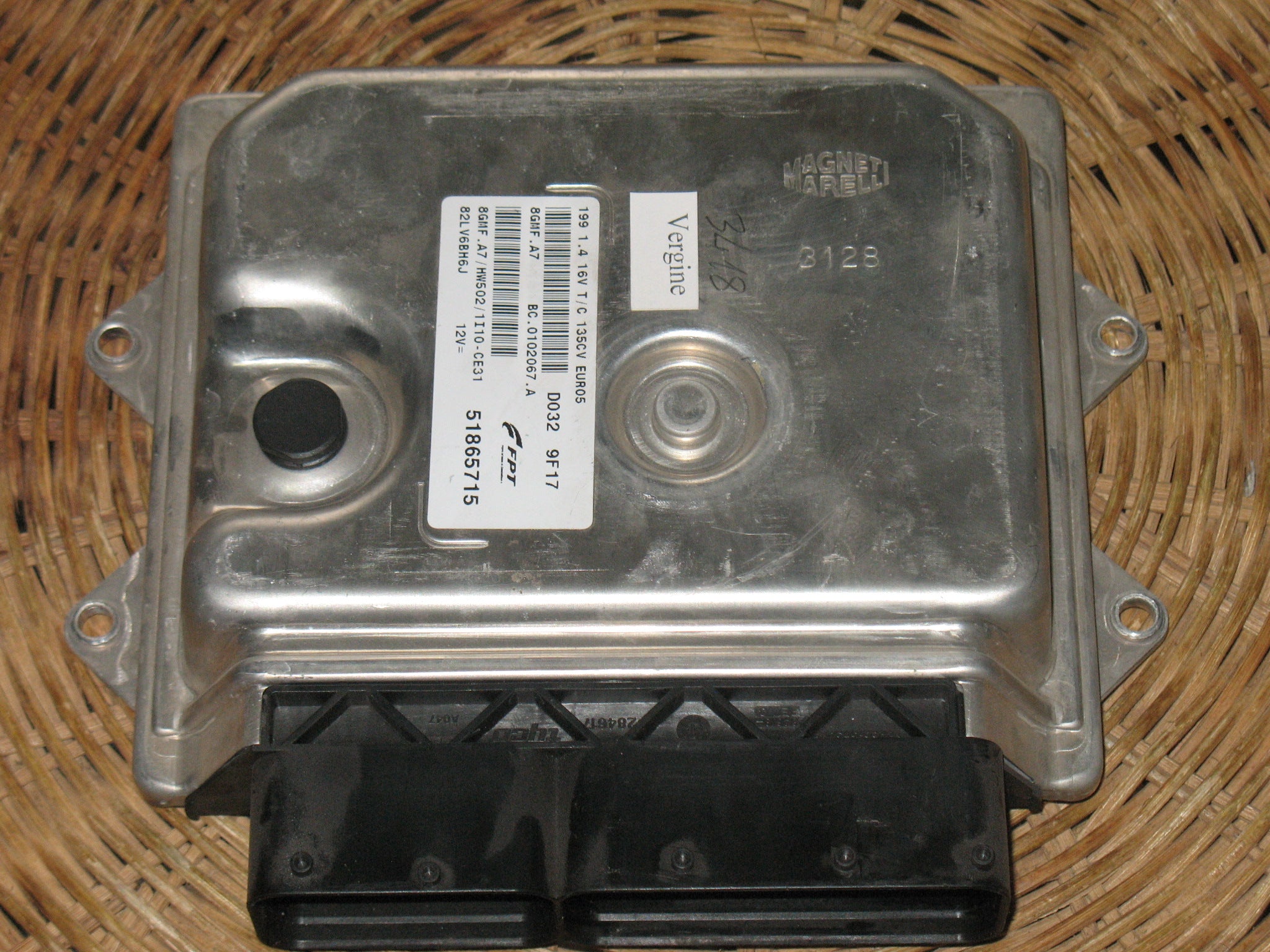 ECU FIAT PUNTO EVO SPORT 1.4 TRB , FPT 51865715 8GMK.A7 HW502