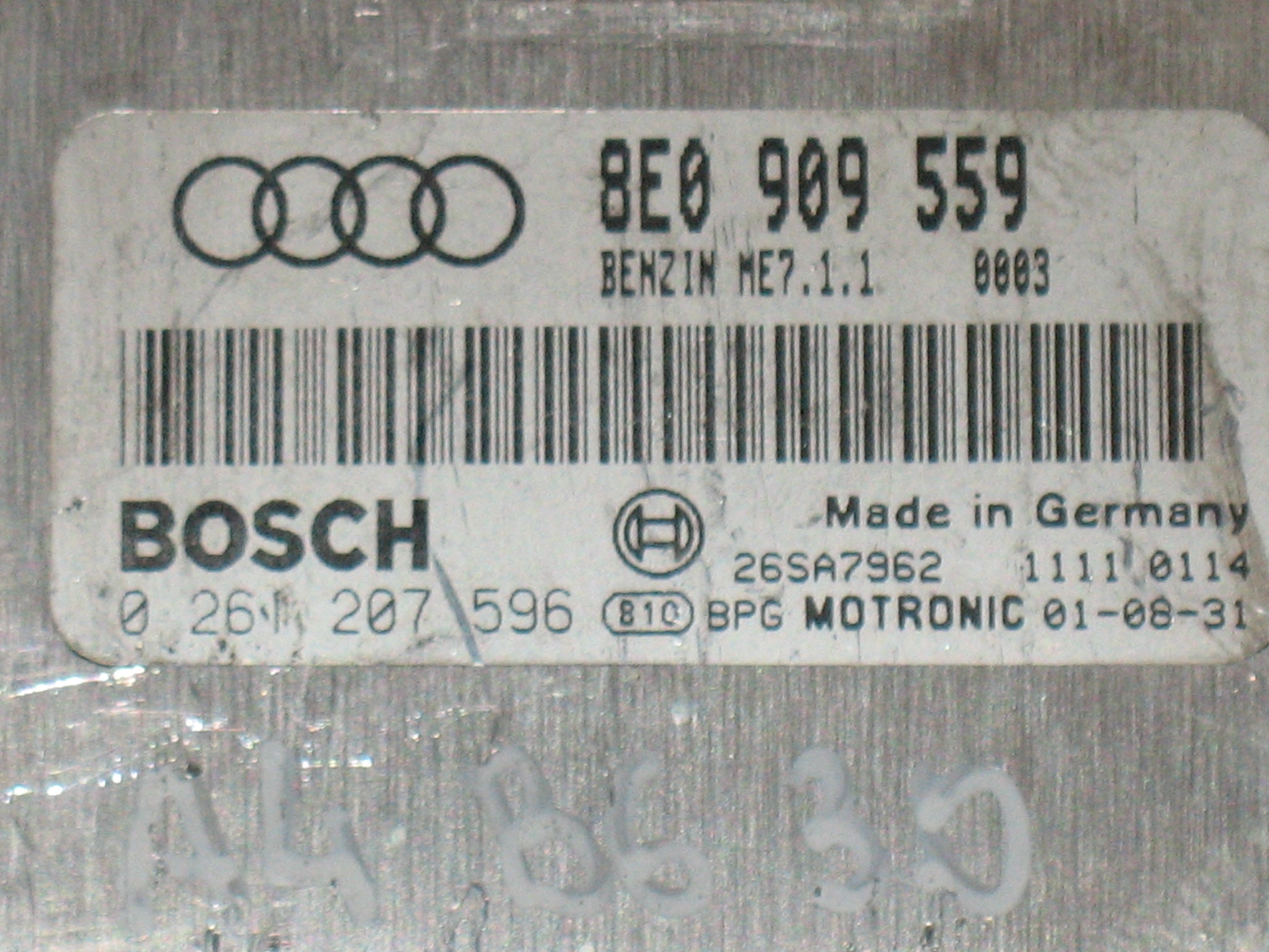 ECU Audi A4 B6 A6 4B 3.0 V6 ECU 8E0909559 0261207596 ME7.1.1