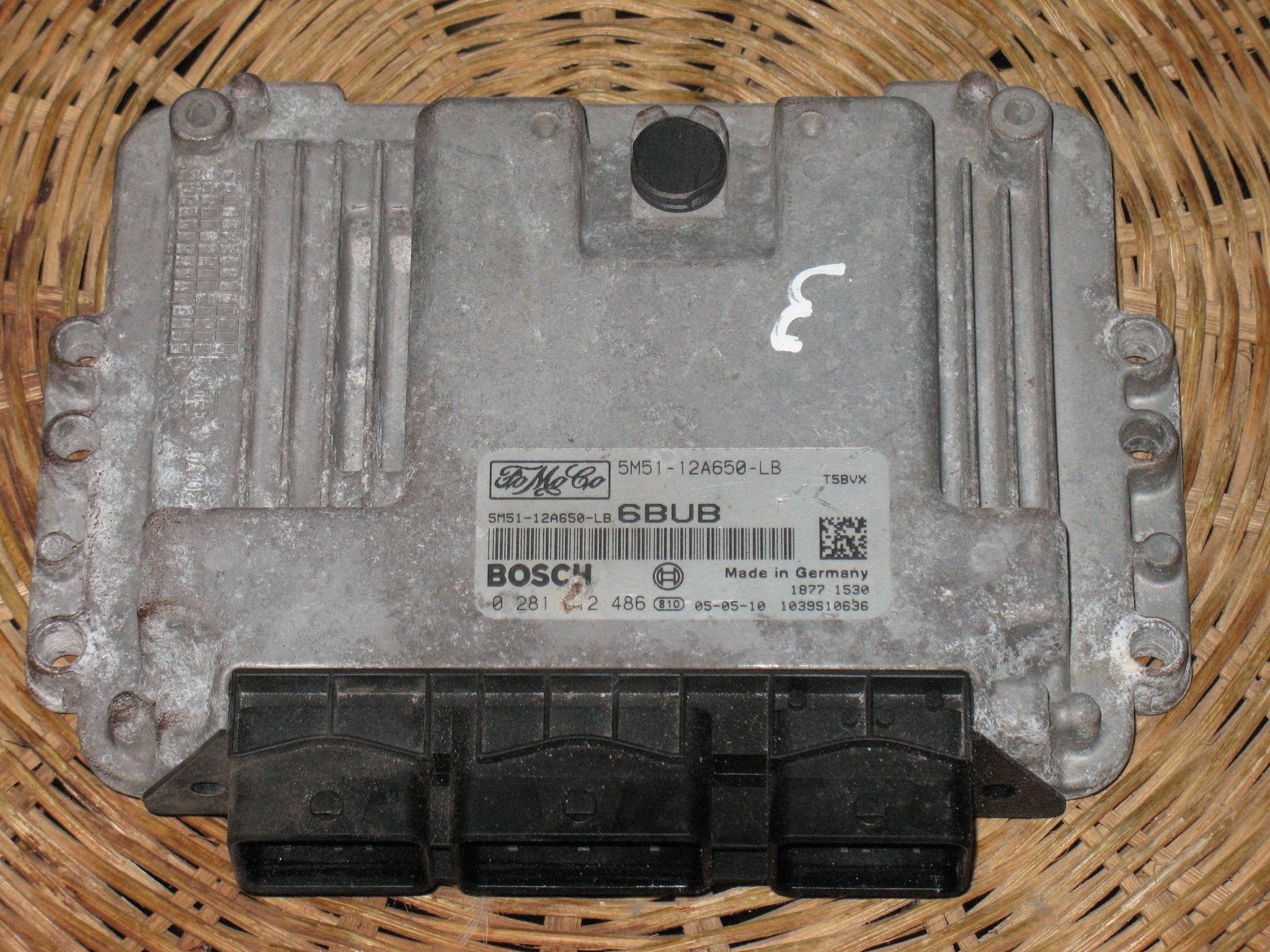 ECU FOCUS 1.6 TDCI BOSCH 0281012486 6BUB 5M51-12A650-LB EDC16C34-4.33