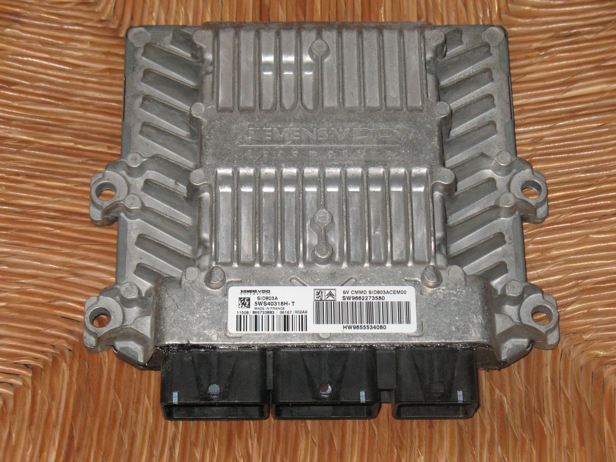 Siemens SID803A CITROEN C5 2.0 HDI 16V 5WS40318H-T 5WS40318HT SW9662273580 HW9655534080 SID803A