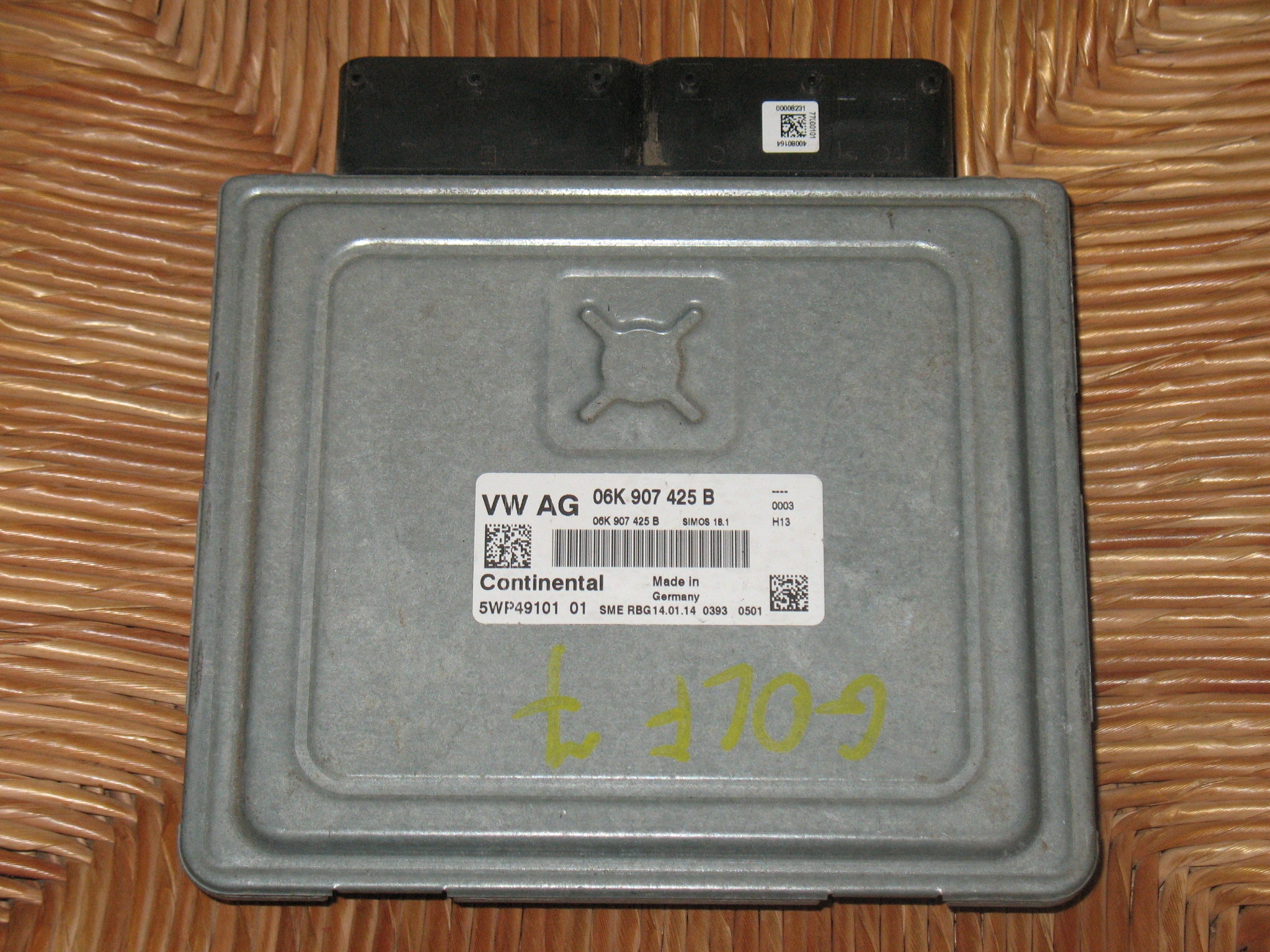 ECU AUDI VW 2.0 TSI CONTINENTAL 5WP49102 02 5WP4910202 06K907425B SIMOS 18.1