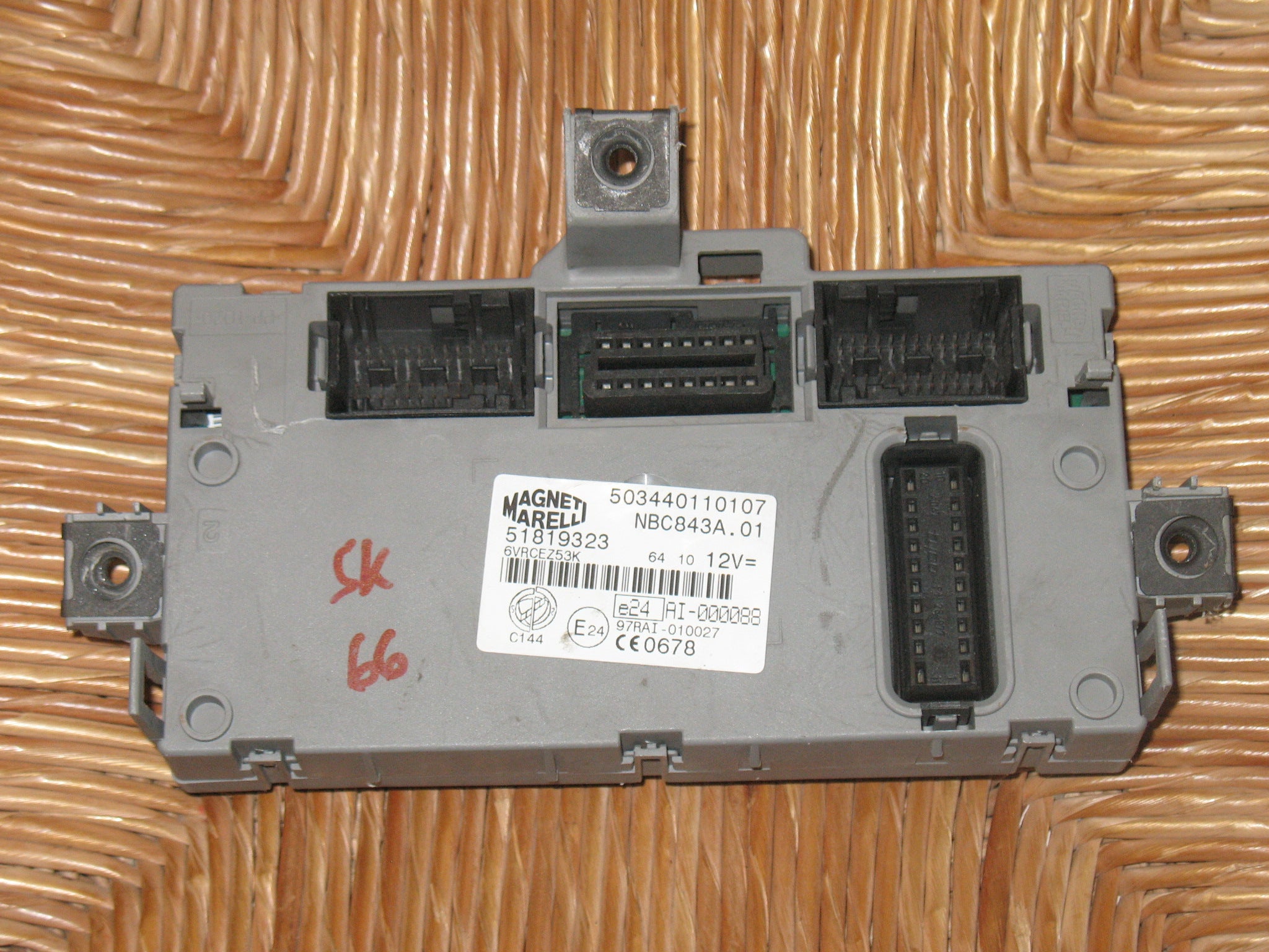 Ecu body computer lancia y senza blocchetto 51819323 503440110107
