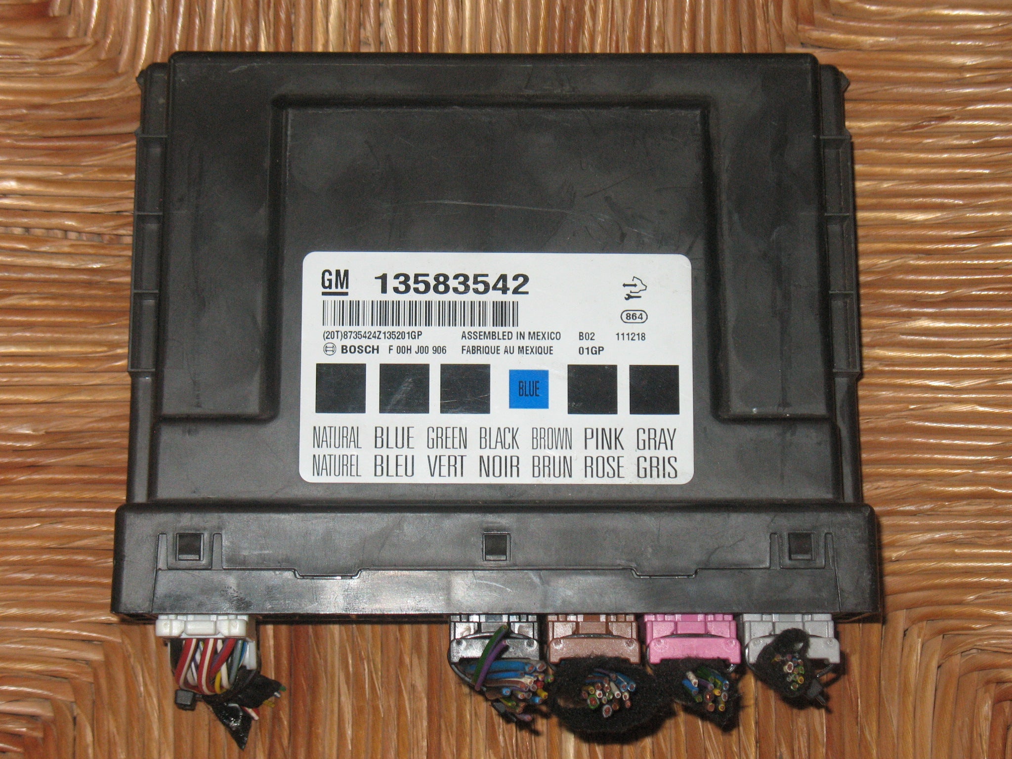 BODY CONTROL MODULE BCM OPEL INSIGNIA 2.0CDTI OEM 13583542 GM