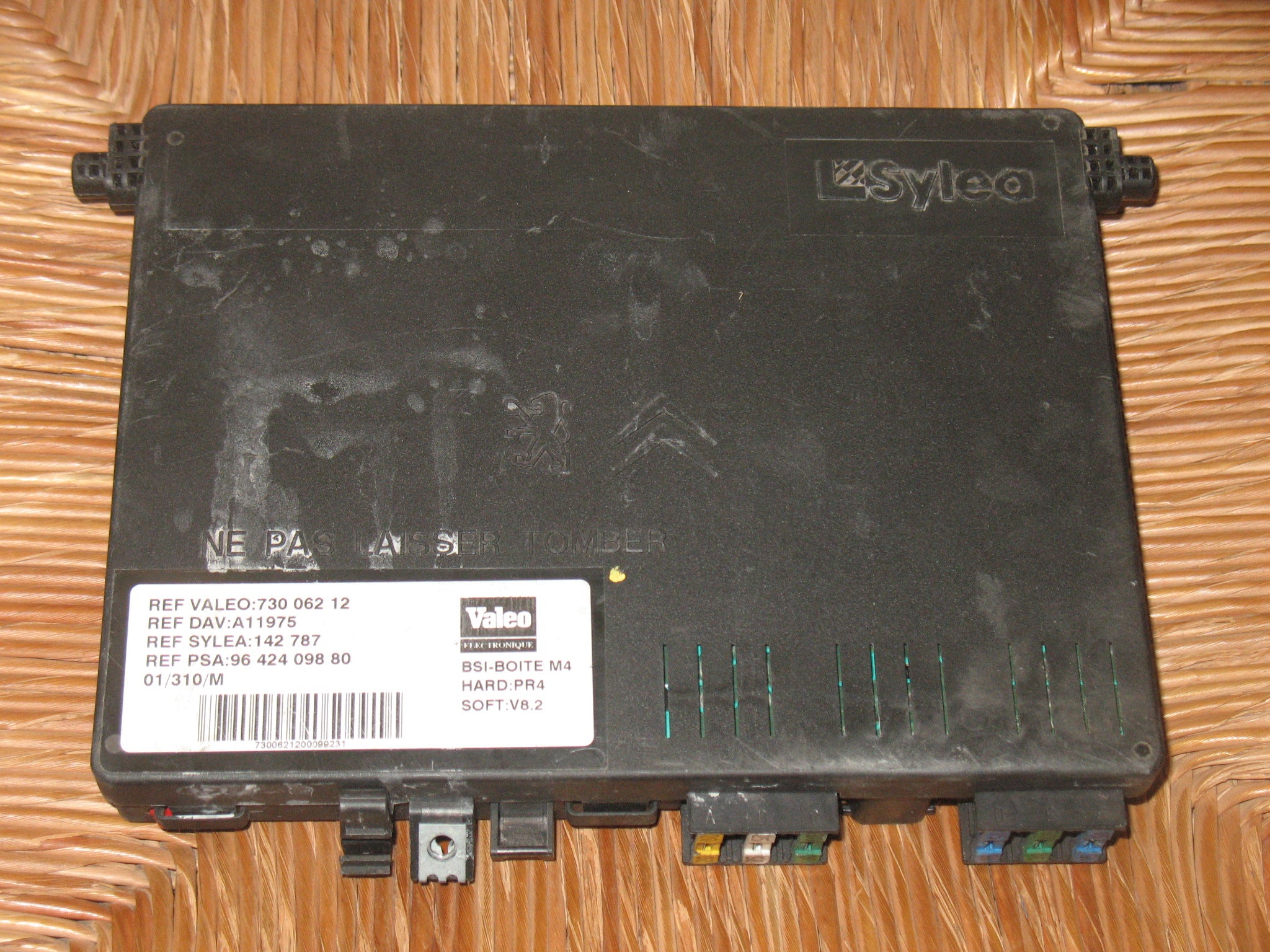 BSI SCATOLA Fusibili Citroen Berlingo 73006212 9642409880 SOFT: V8.2