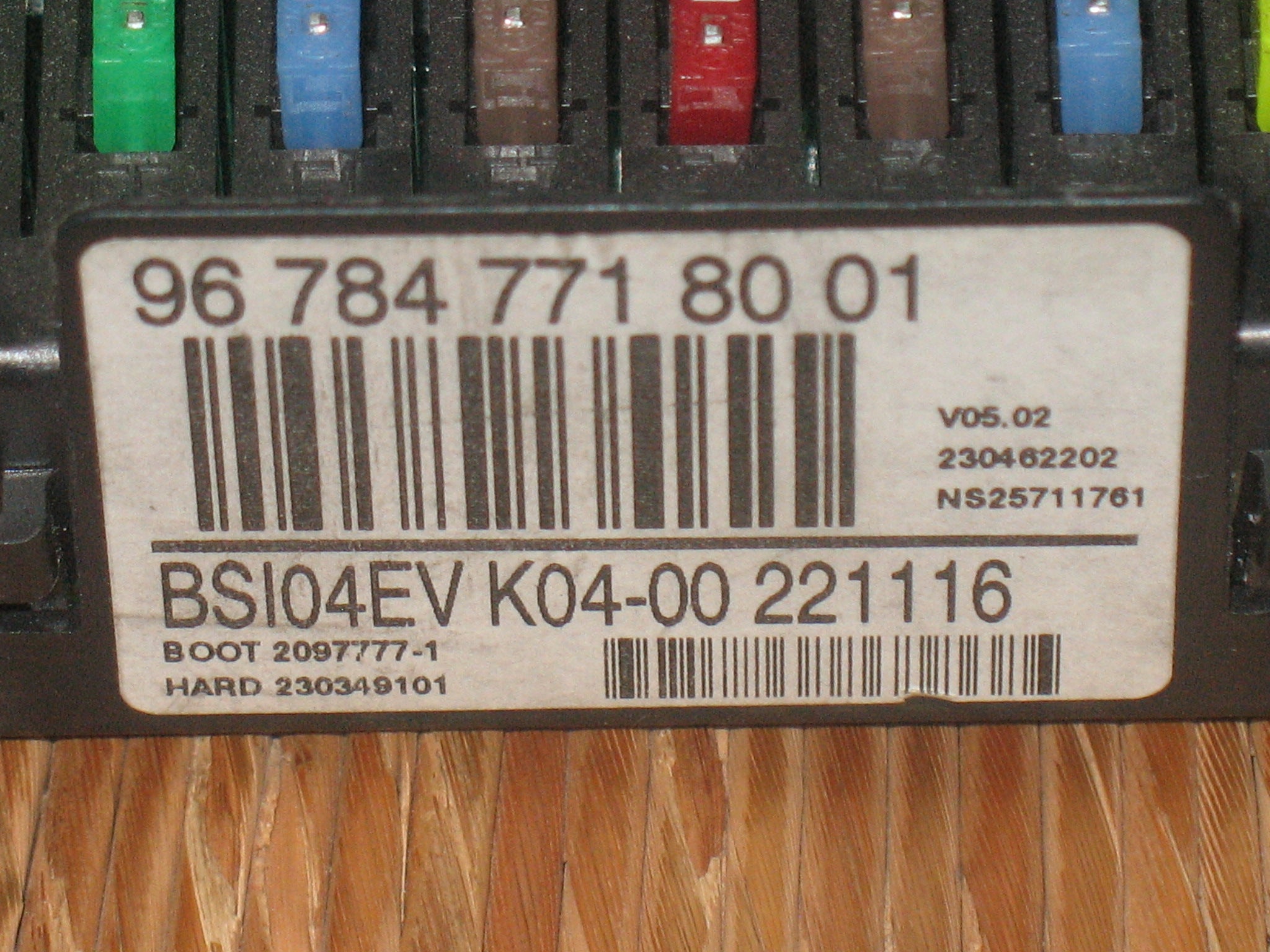 Centralina modulo BSI CITROEN PEUGEOT FIAT 967847718001 Bsi04Ev K04-00 221116