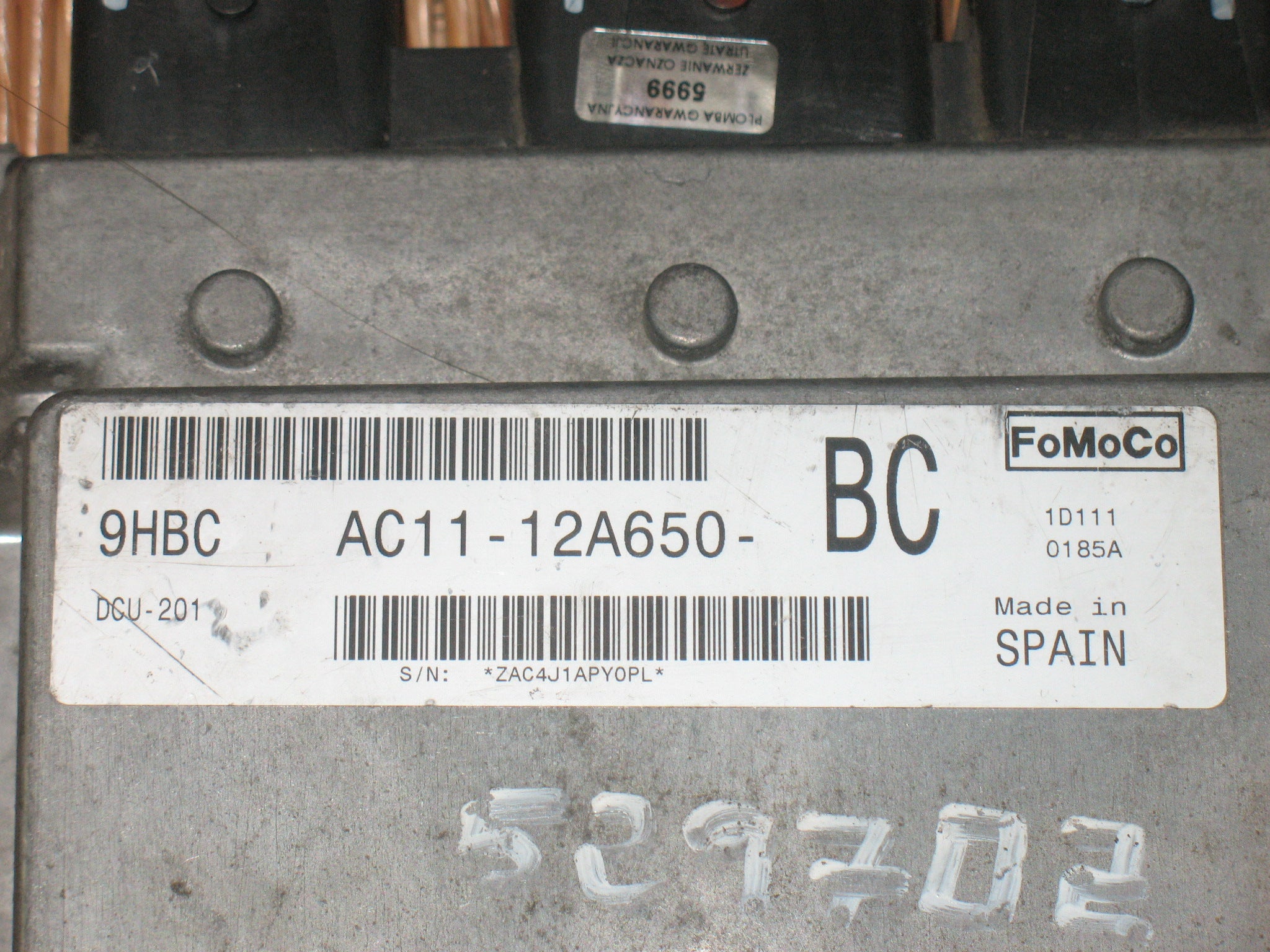 Ecu centralina ford transit 2.2 9hbb ac11-12a650-bb dcu-201 AC11-12A650-BC AC1112A650BC