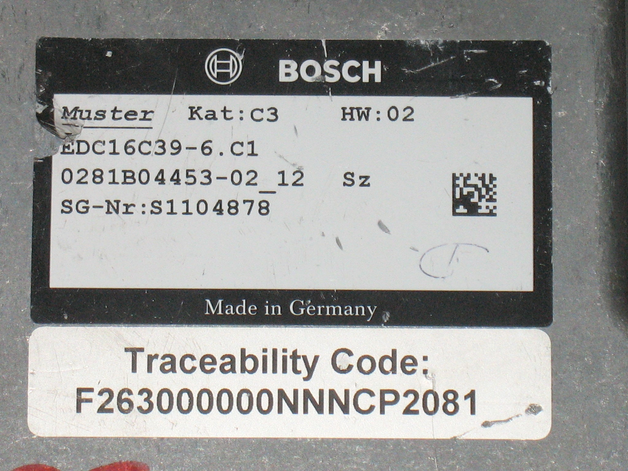ECU FIAT DOBLO' EDC16C39-6.C1 BOSCH 0281B0445302 0281018720 51915420