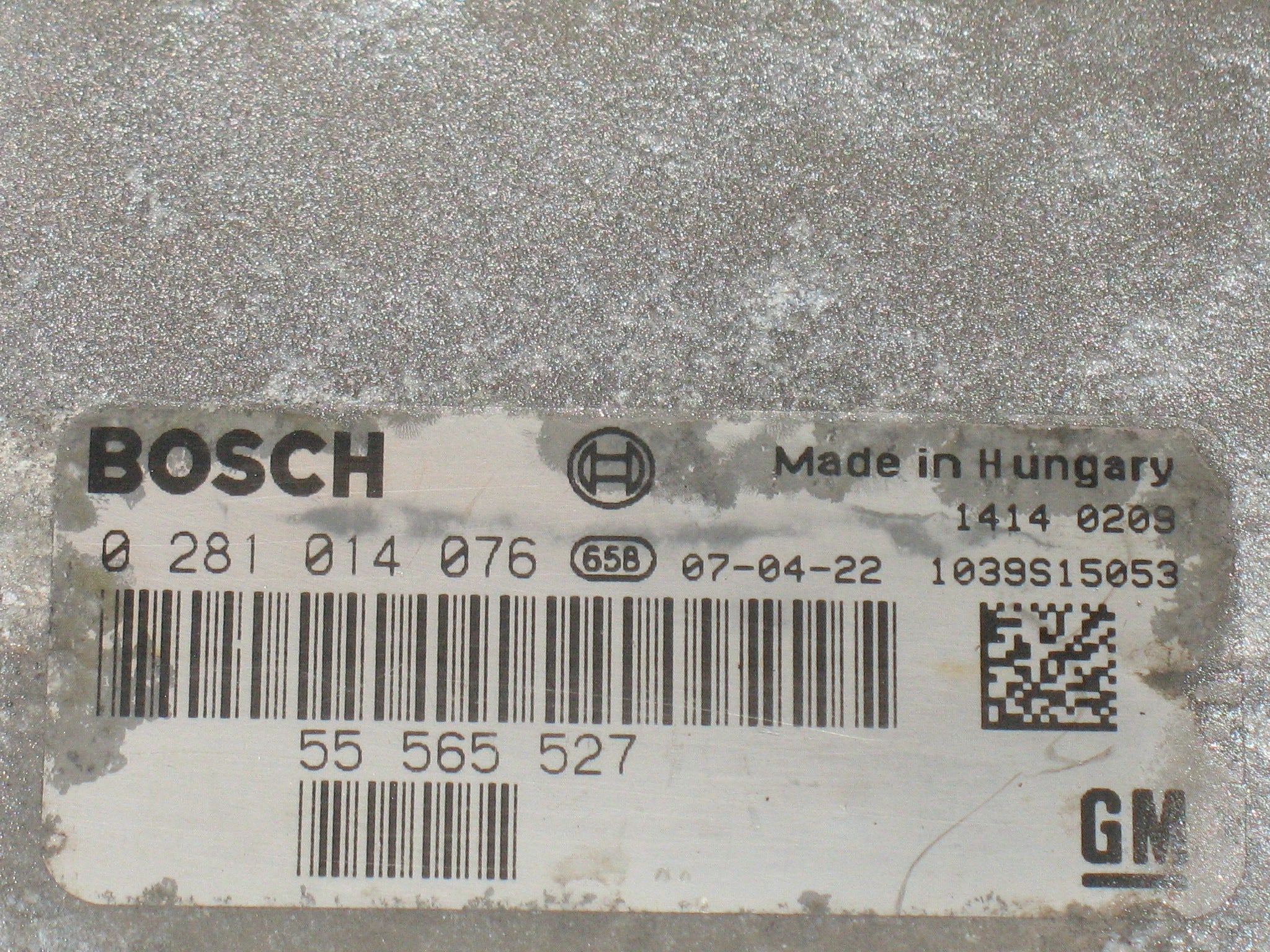 ECU CENTRALINA OPEL ASTRA H 1.7 CDTI BOSCH 0281014076 55565527 EDC 16C39-5.8A