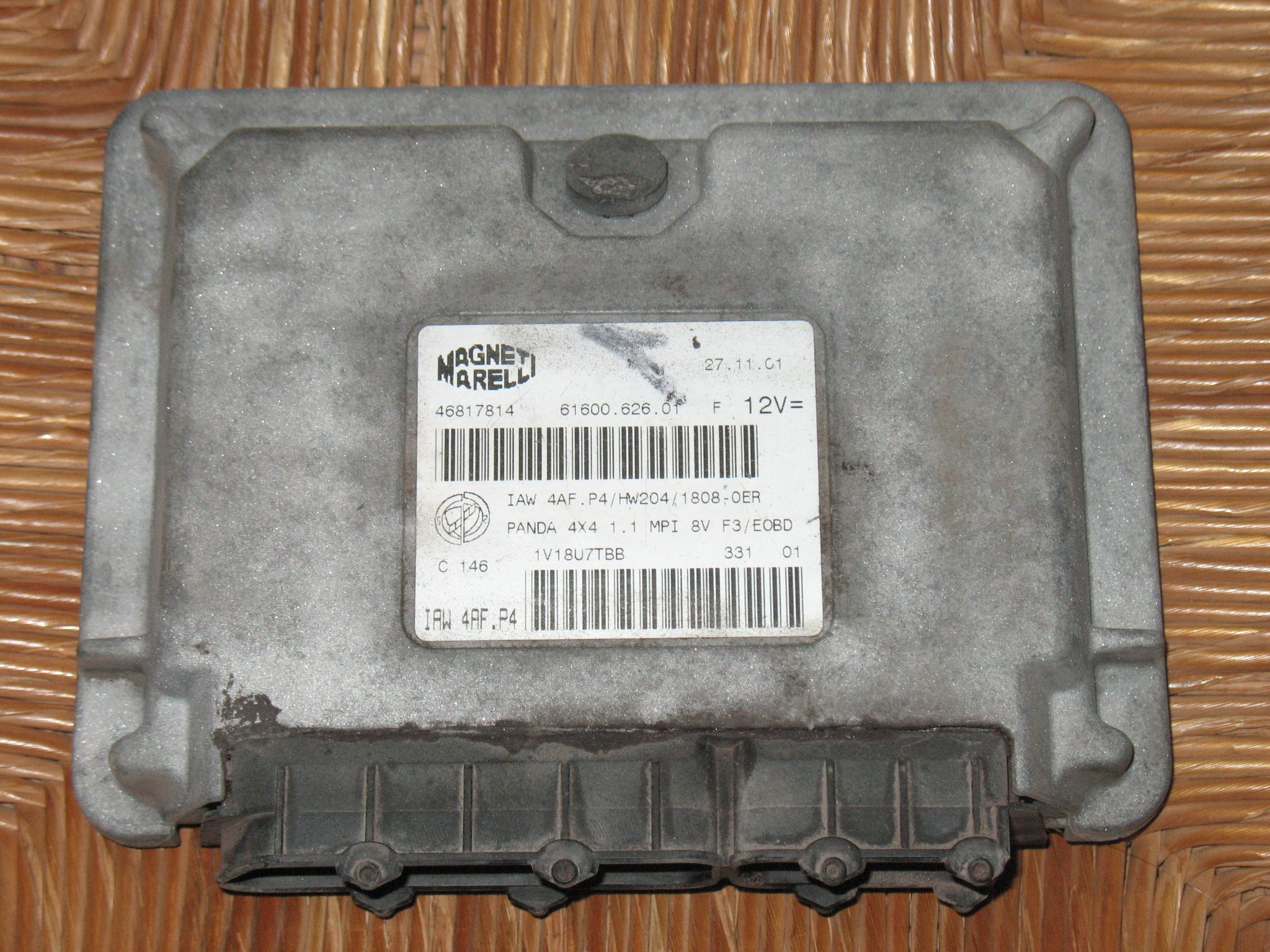 ECU FIAT PANDA 1.1 4X4 IAW 4AF.P4 HW204 IAW4AFP4 46817814