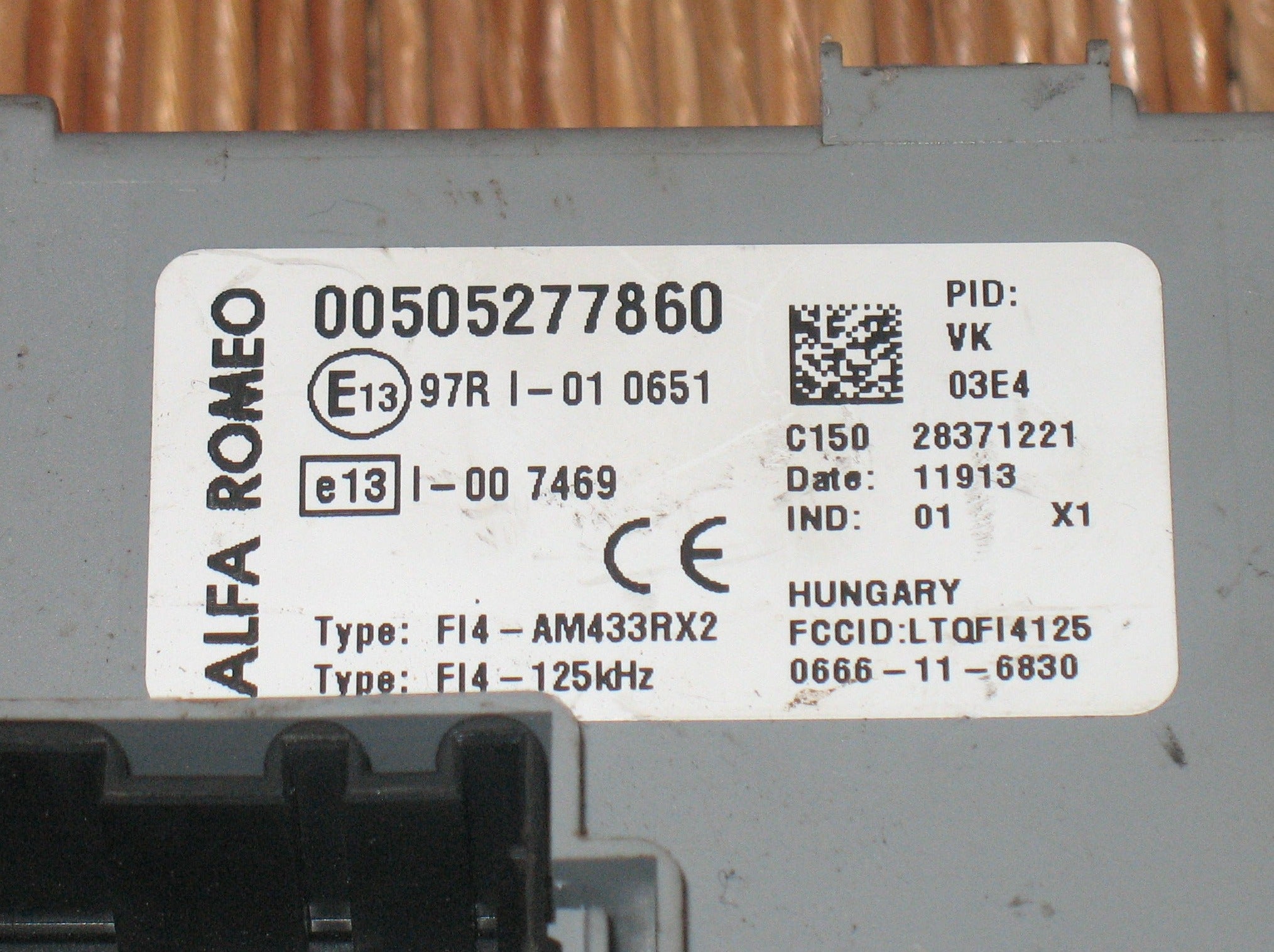 CENTRALINA BODY Computer Alfa Romeo Giulietta 00505277860 505277860 28371221