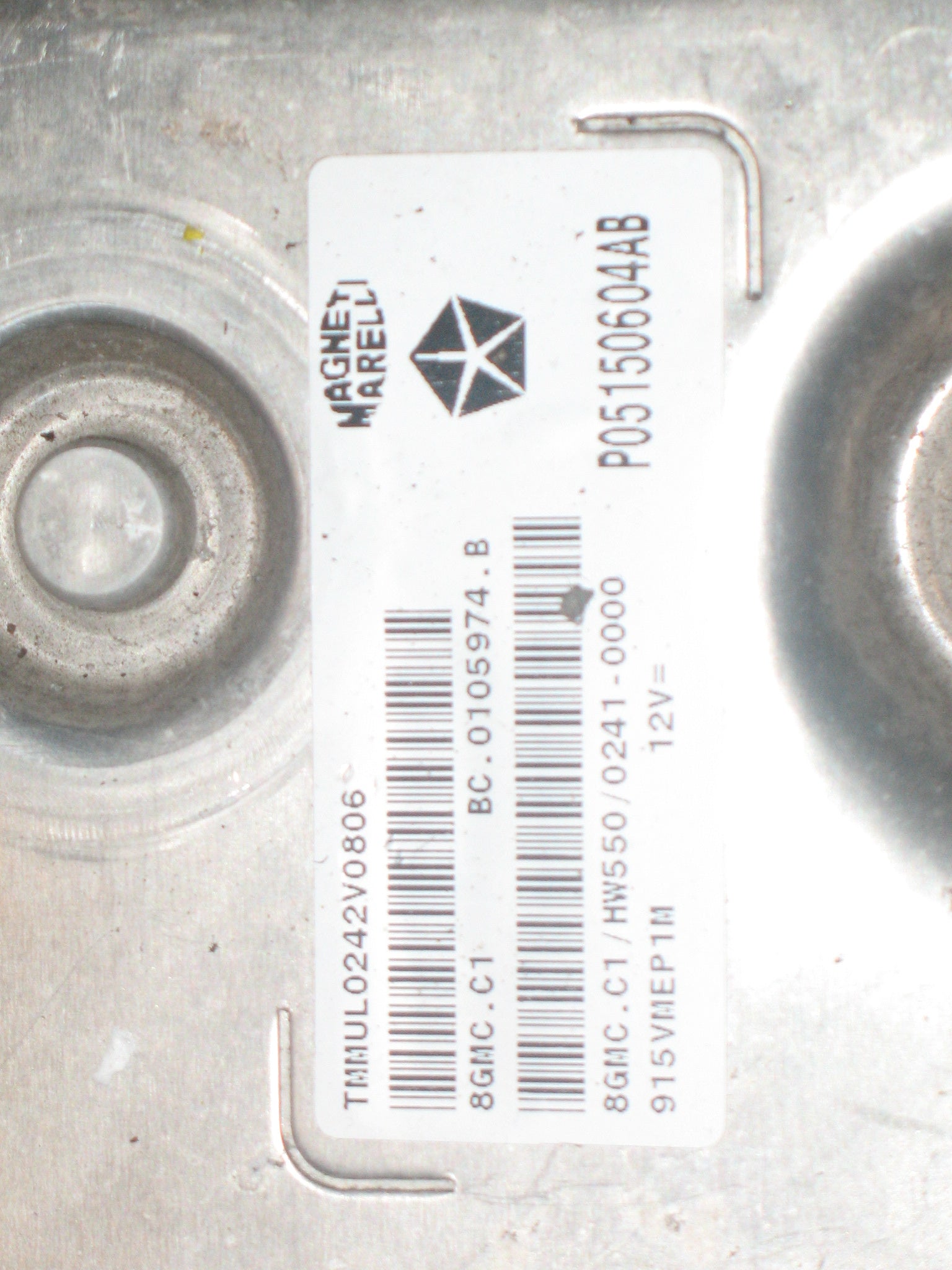 Fiat Engine ECU, Magneti Marelli P05150604AB 8GMC.C1 BC.0105974.B.