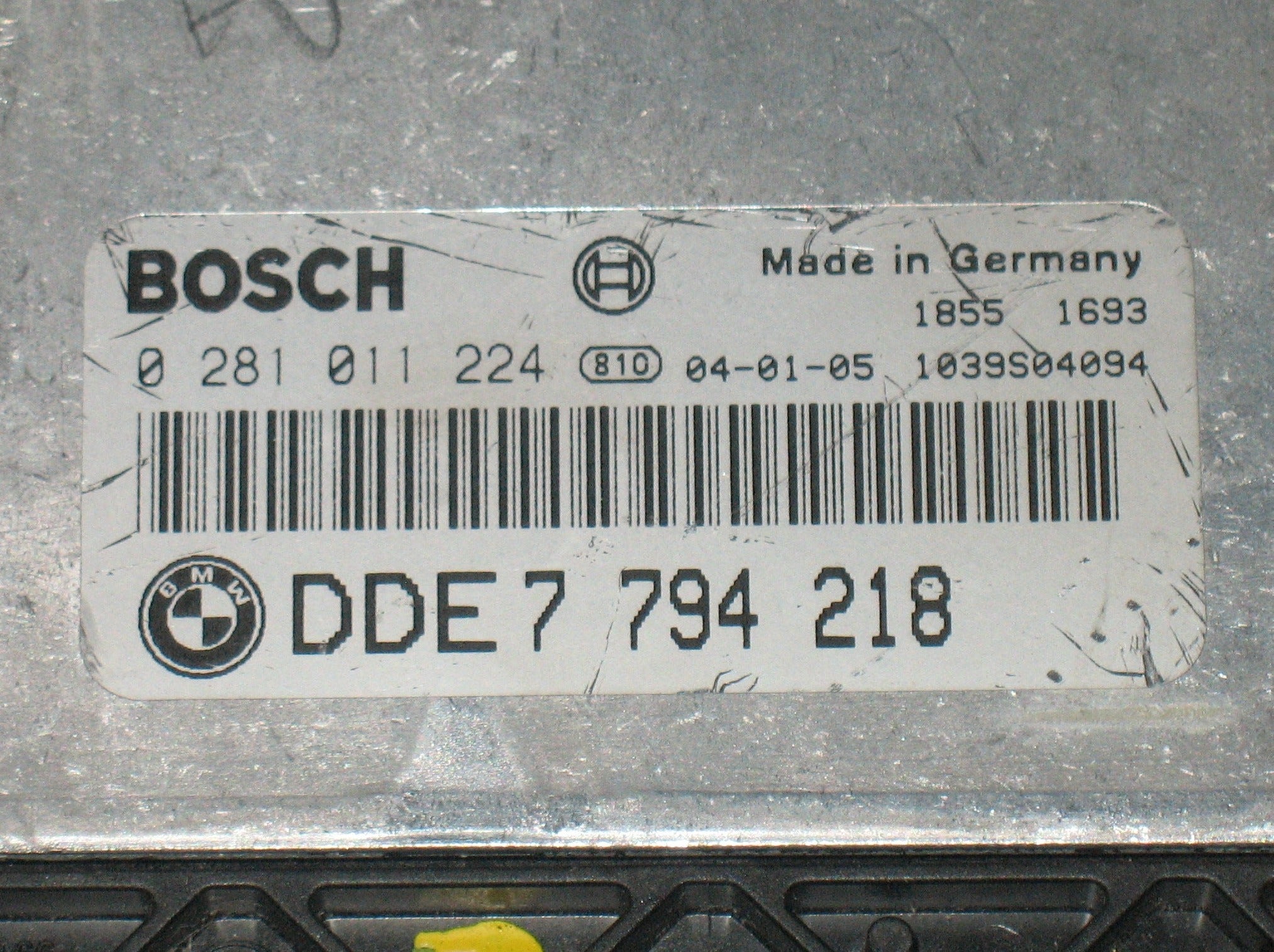 CENTRALINA MOTORE BMW E60 530 3.0 DIESEL BOSCH 0281011224 0 281 011 224 DDE 7793574 7 793 574