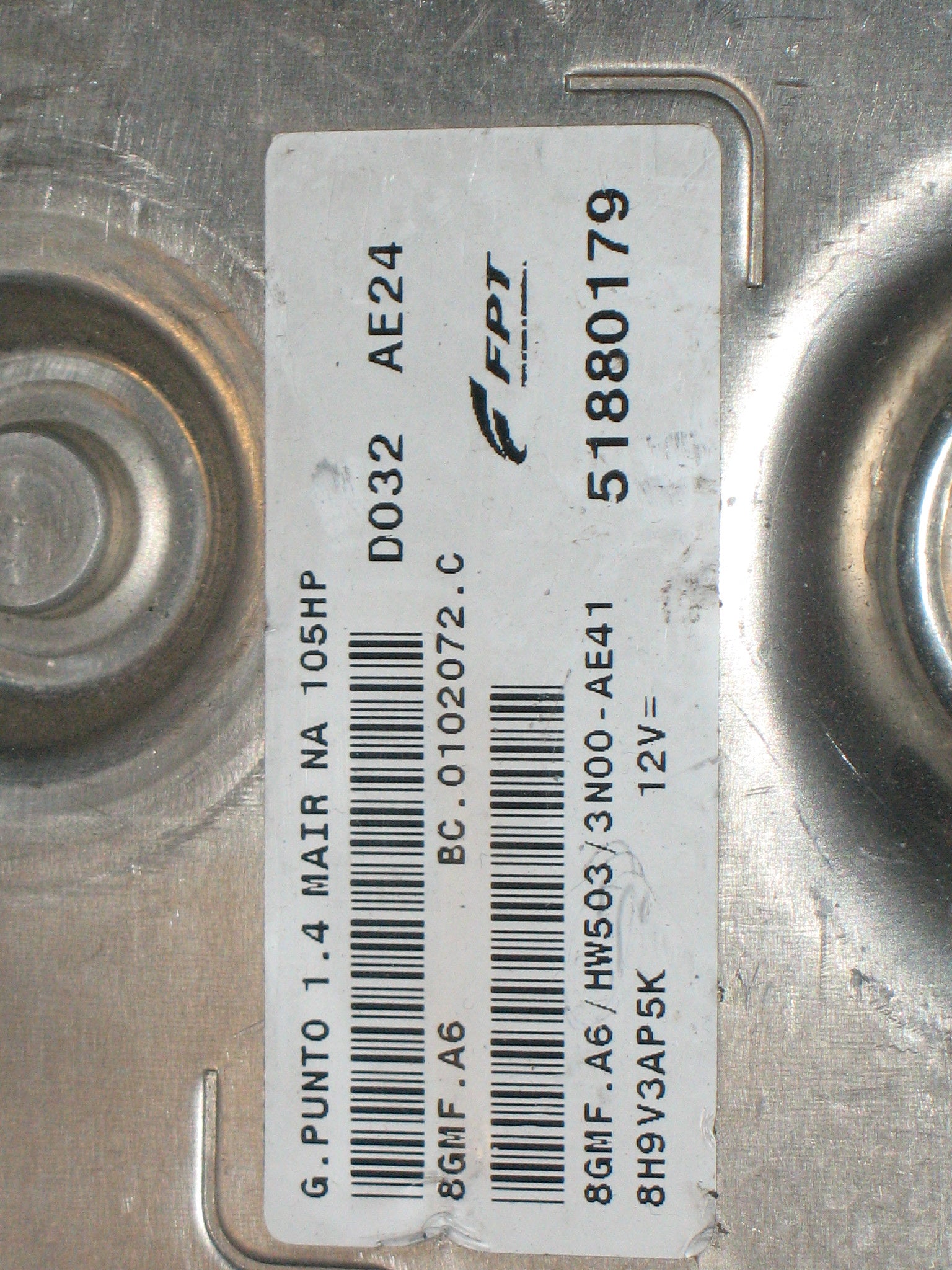 FIAT 51880179 Magneti Marelli BC.0102072.C BC0102072C 8GMF.A6 8GMFA6 HW503