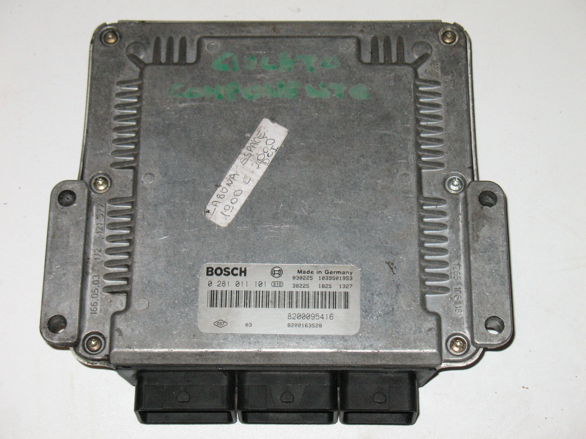 Renault Laguna EDC15C3 1.9 DCI 8200095416 ECU bosch 0281011101