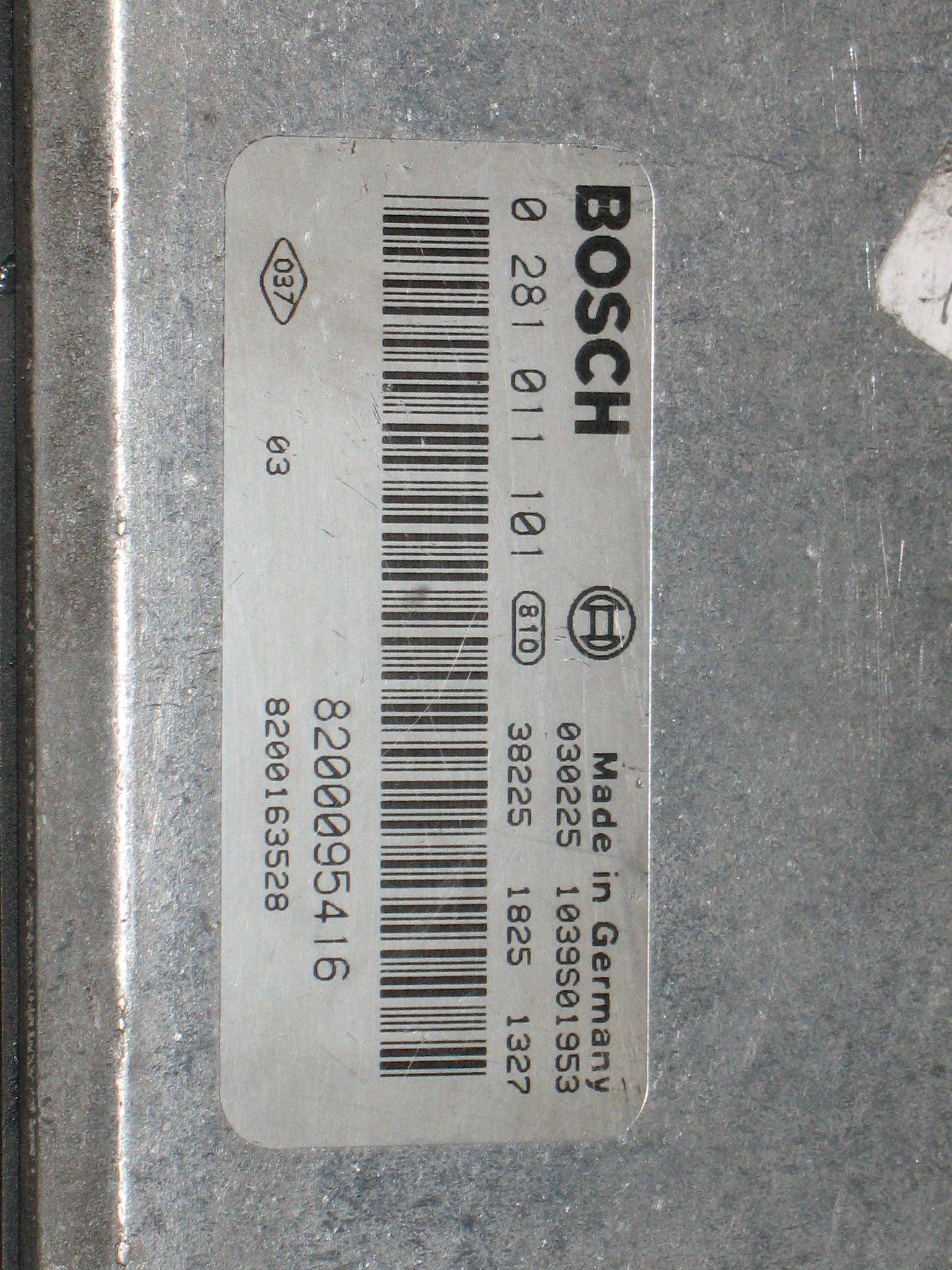 Renault Laguna EDC15C3 1.9 DCI 8200095416 ECU bosch 0281011101