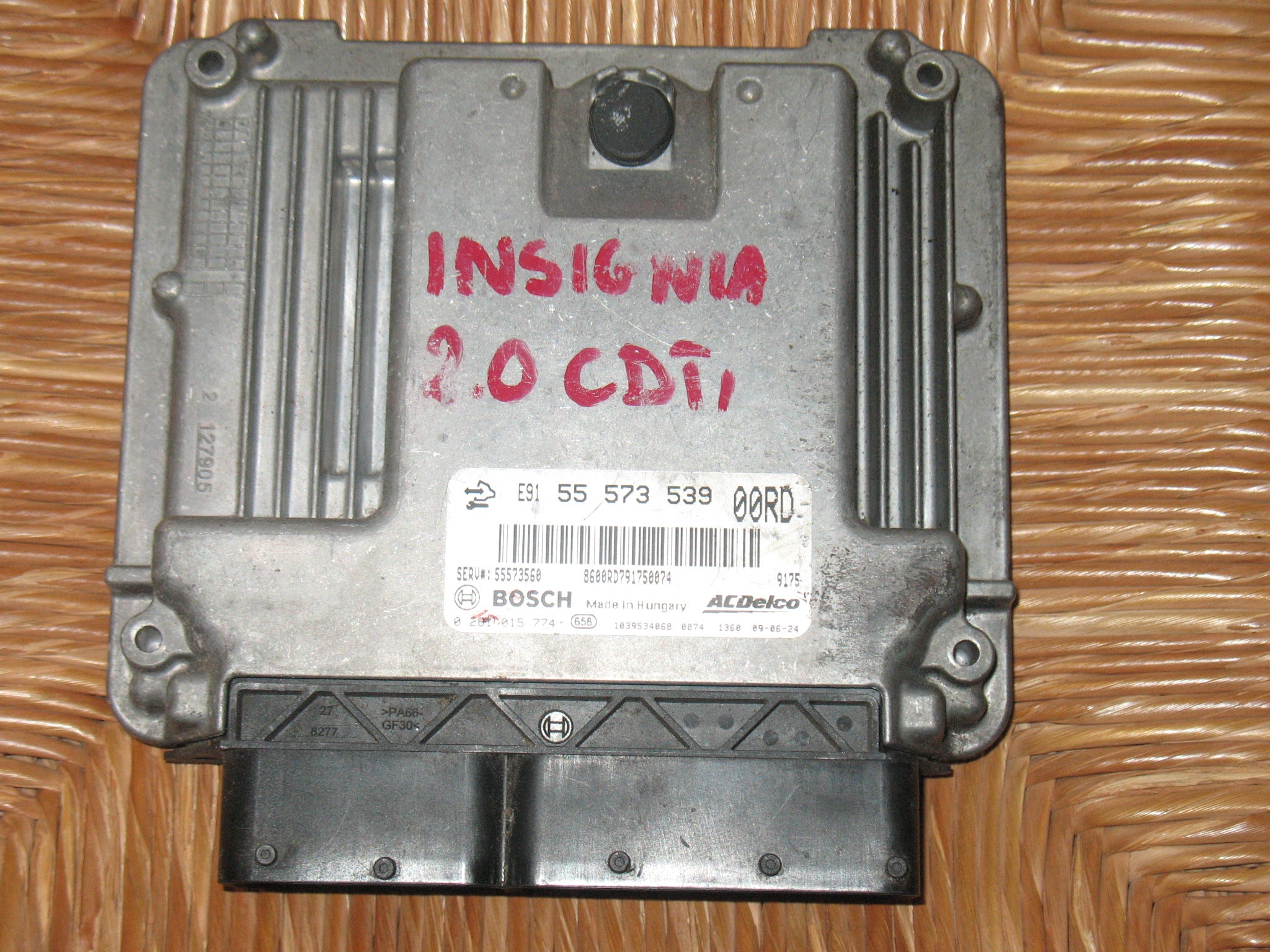 CENTRALINA MOTORE OPEL INSIGNIA 2.0 CDTI BOSCH 0281015774 ACDelco 55573539 55573560