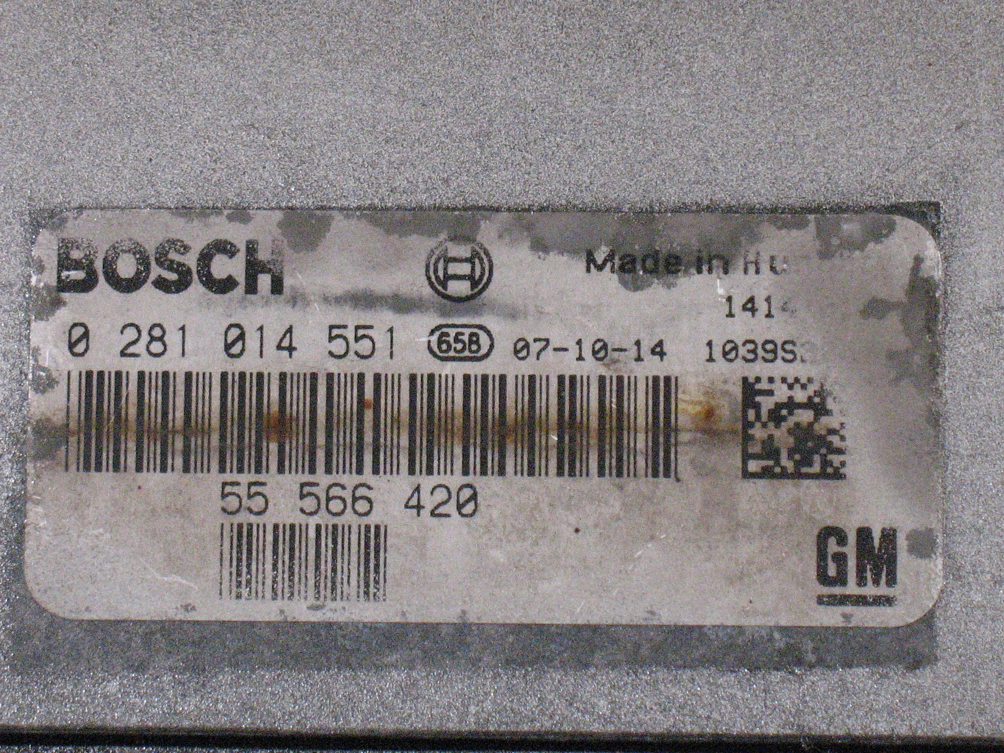 ECU CENTRALINA SAAB 9-3 1.9 BOSCH 0281014551 55566420 EDC16C39