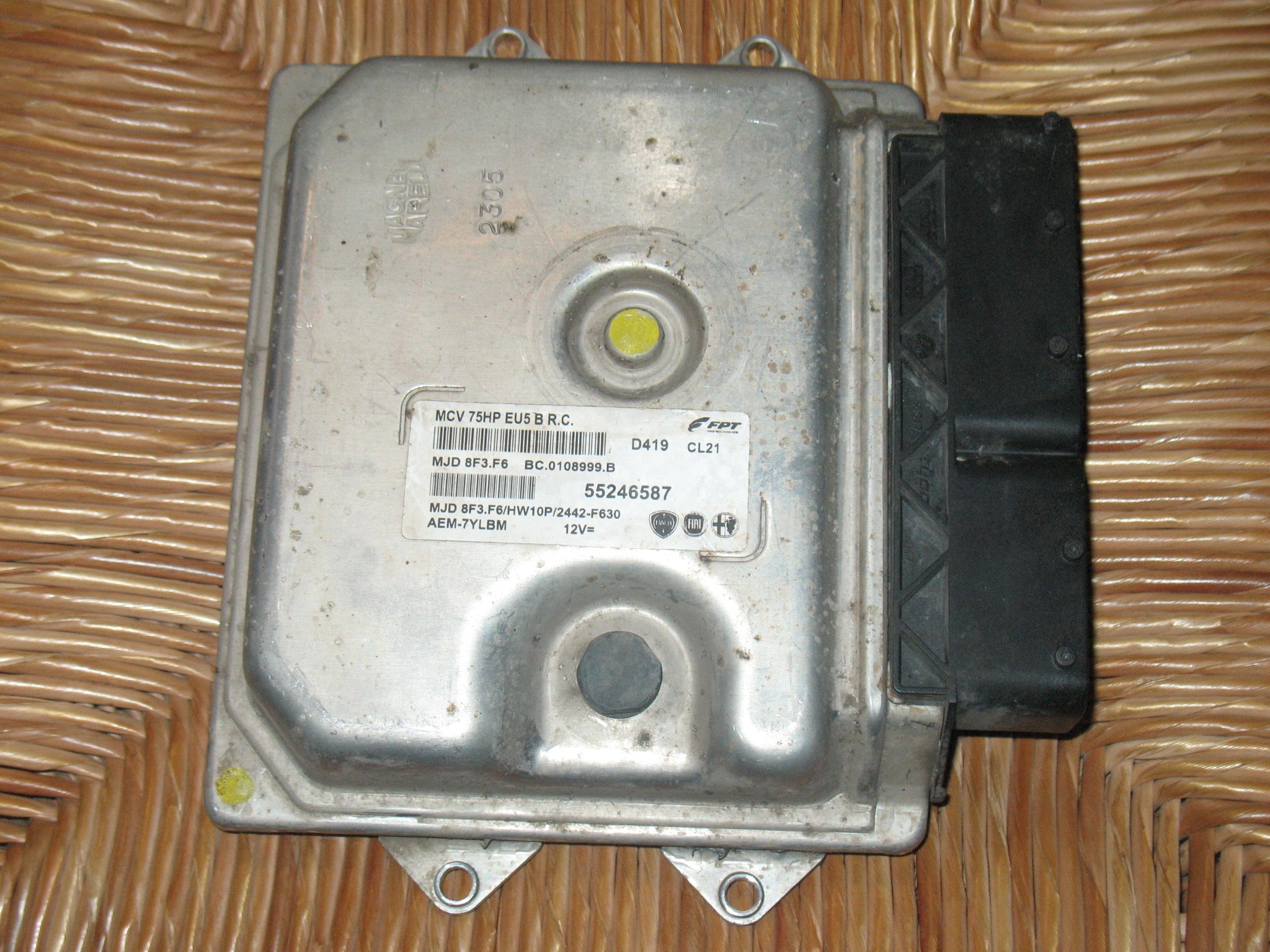 Citroen Nemo Fiat Fiorino 1.3 Diesel Engine ECU 55246587 8F3.F6 HW10P