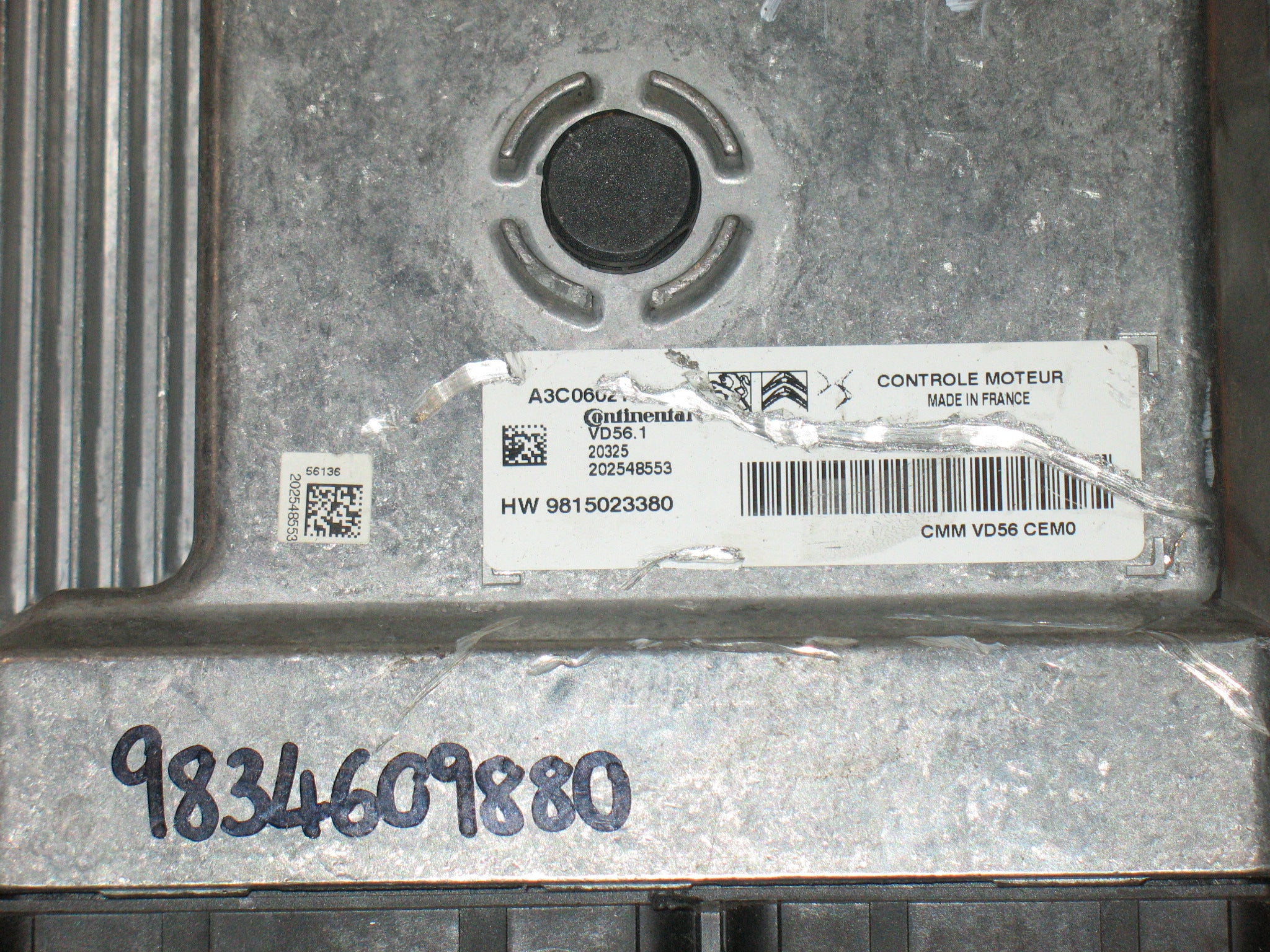 ECU peugeot 3008 VD56.1 9834609880 A2C0320410001 HW9815023380