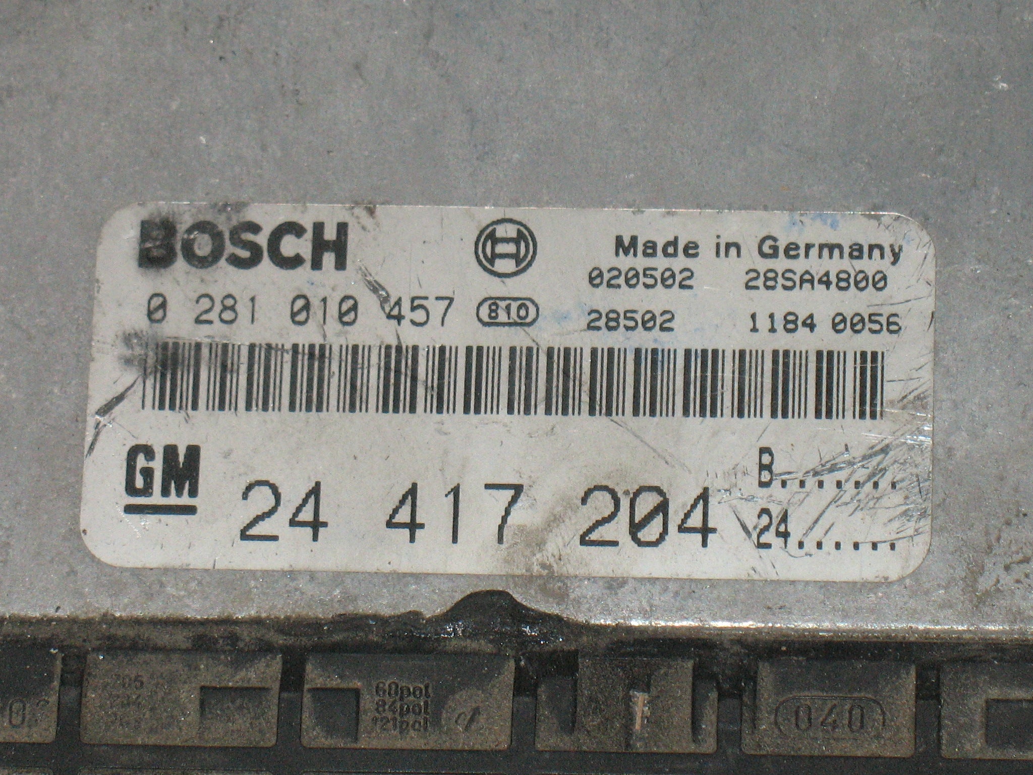 ECU CENTRALINA OPEL CHEVROLET HOLDEN VAUXHALL VECTRA 2.2 DTI Y22DTH 0281010457 24417204 EDC 15M1-7.81