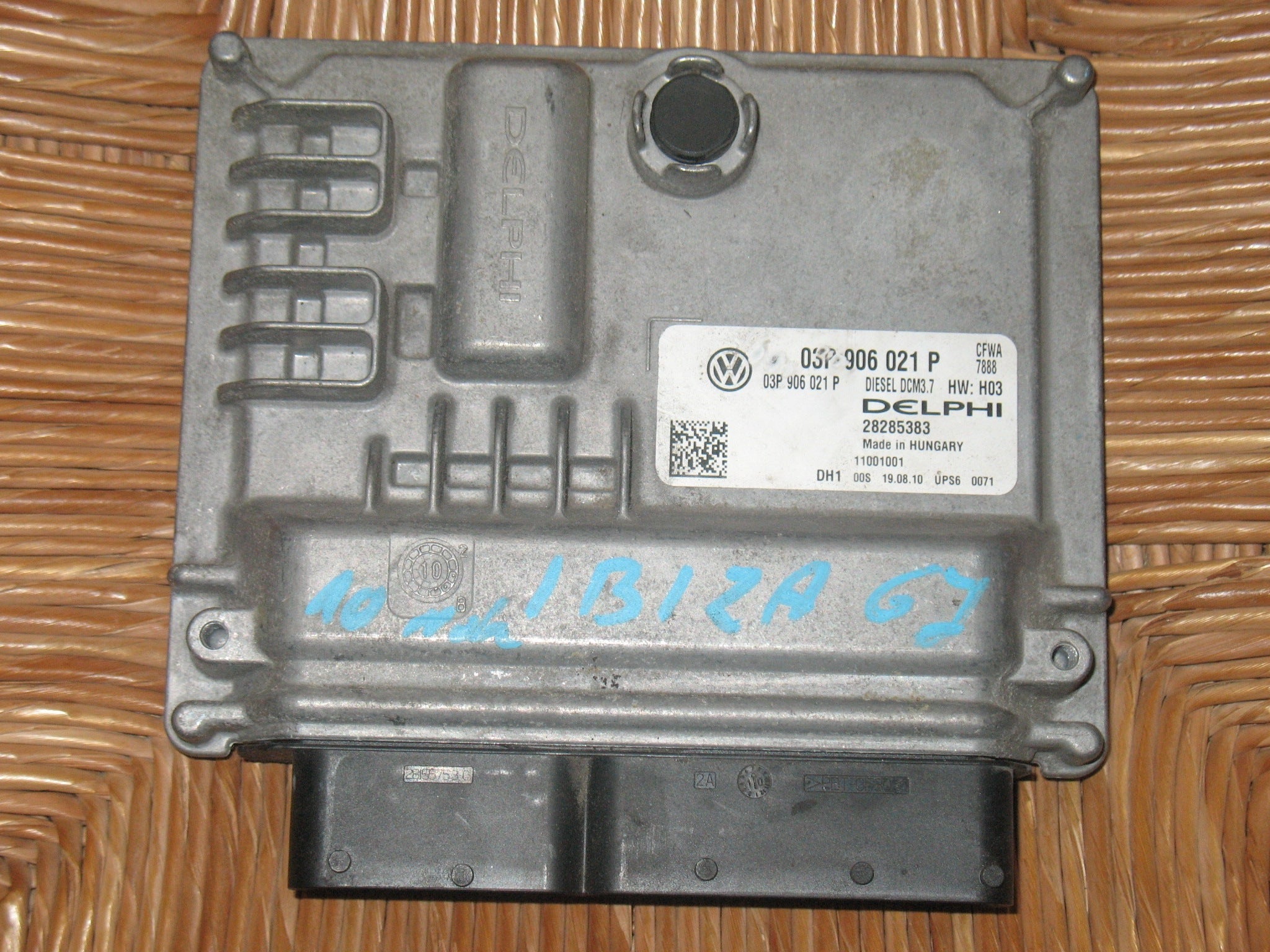 Centralina motore VW Polo 1.2 TDI. mod. 03P 906 021 P 03P906021P DIESEL DCM3.7 HW: H03 CFWA 7888. DELPHI 28285383