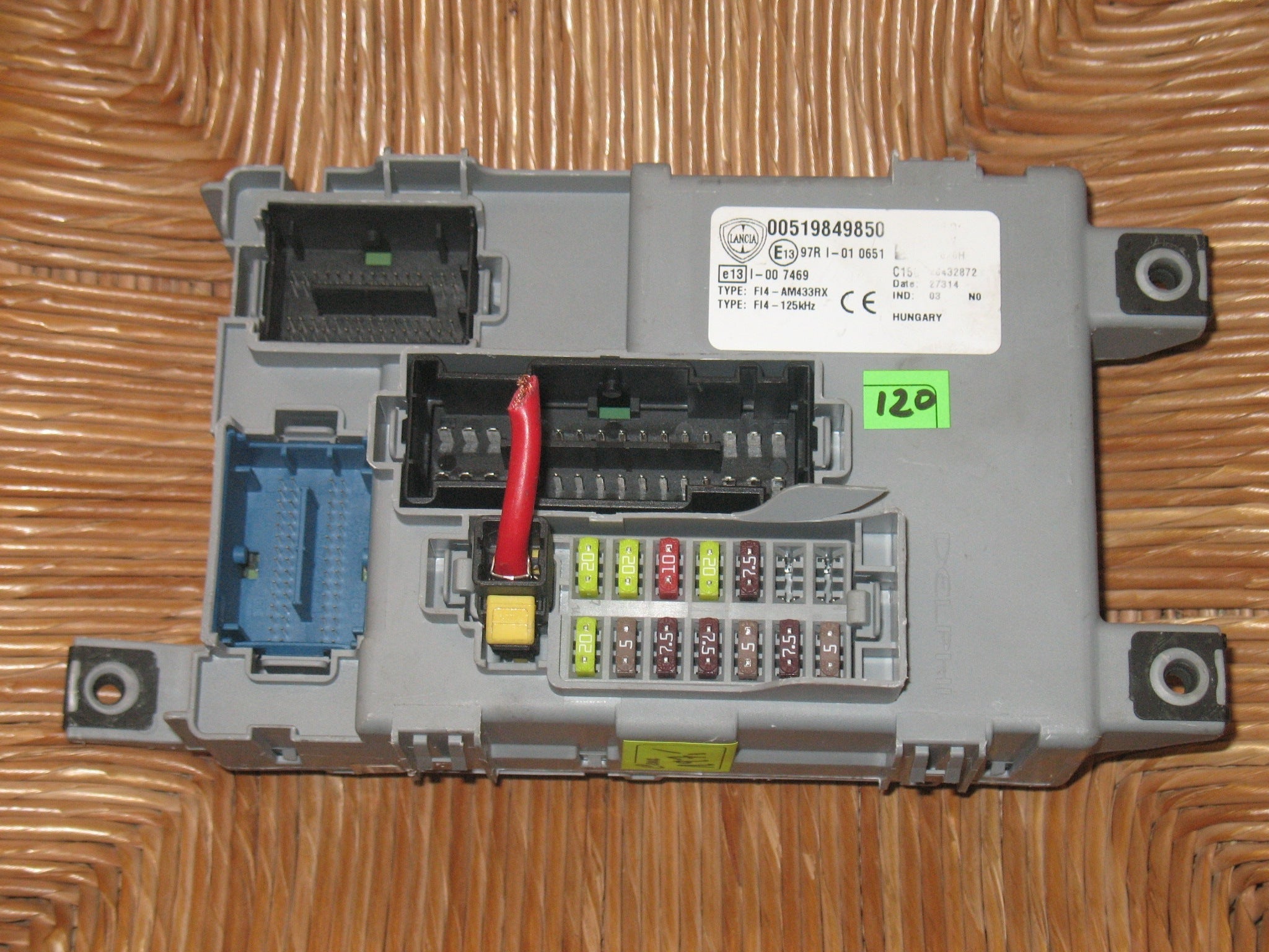 Ecu body computer fiat lancia alfa 00519849850 519849850 blu