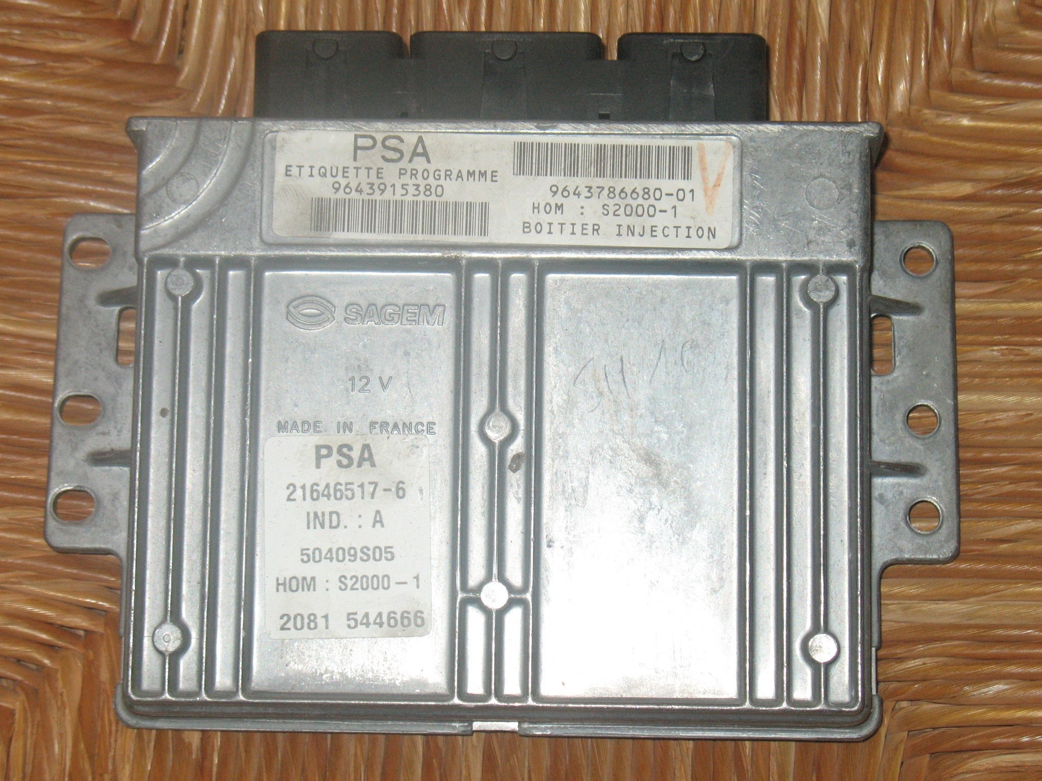 CITROEN C5 SAGEM ECU 9643915380 9643786680 21646517-6