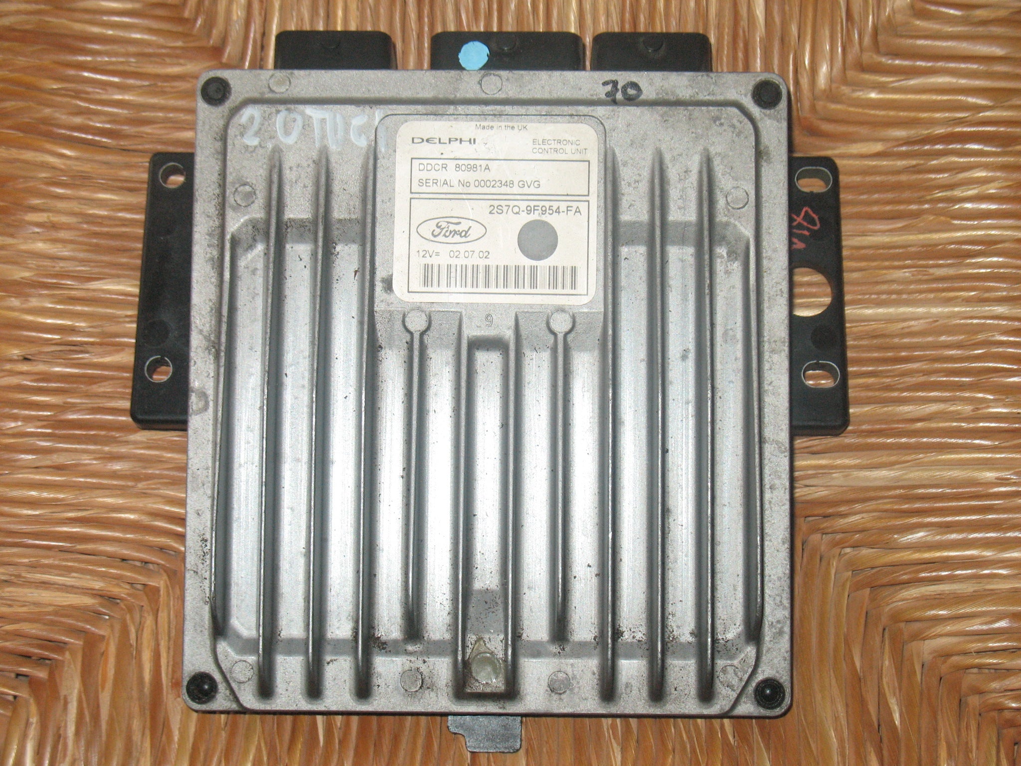 CENTRALINA ECU FORD MONDEO MK3 2.0 TDCI 2S7Q-9F954-FA 2S7Q9F954FA DDCR 80981A