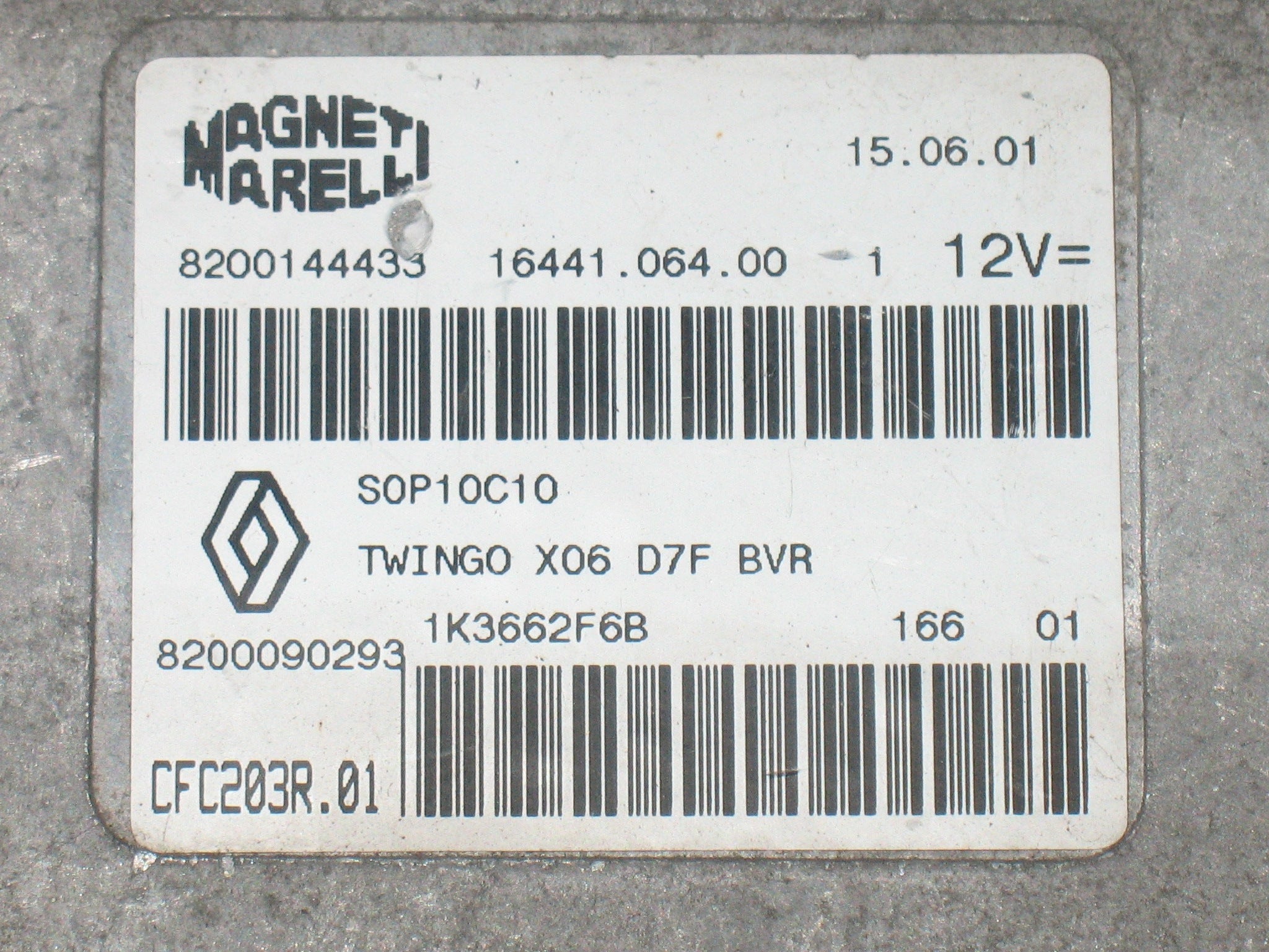 ECU Twingo, Megane 2, Magneti Marelli CFC203R01,8200144433