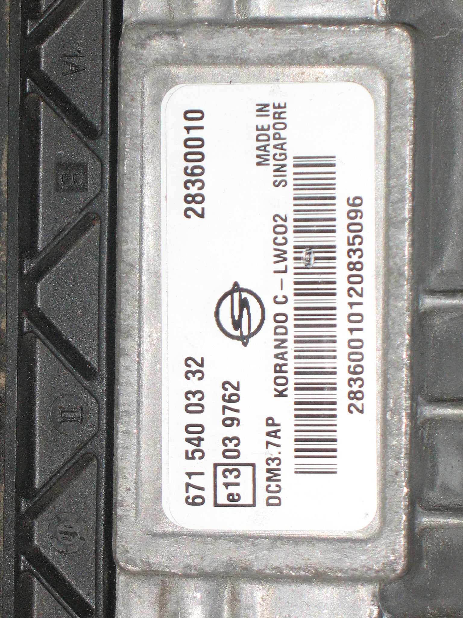 CENTRALINA MOTORE SSANGYONG KORANDO 6715400332 28341188 DCM3.7AP DCM37AP DELPHI