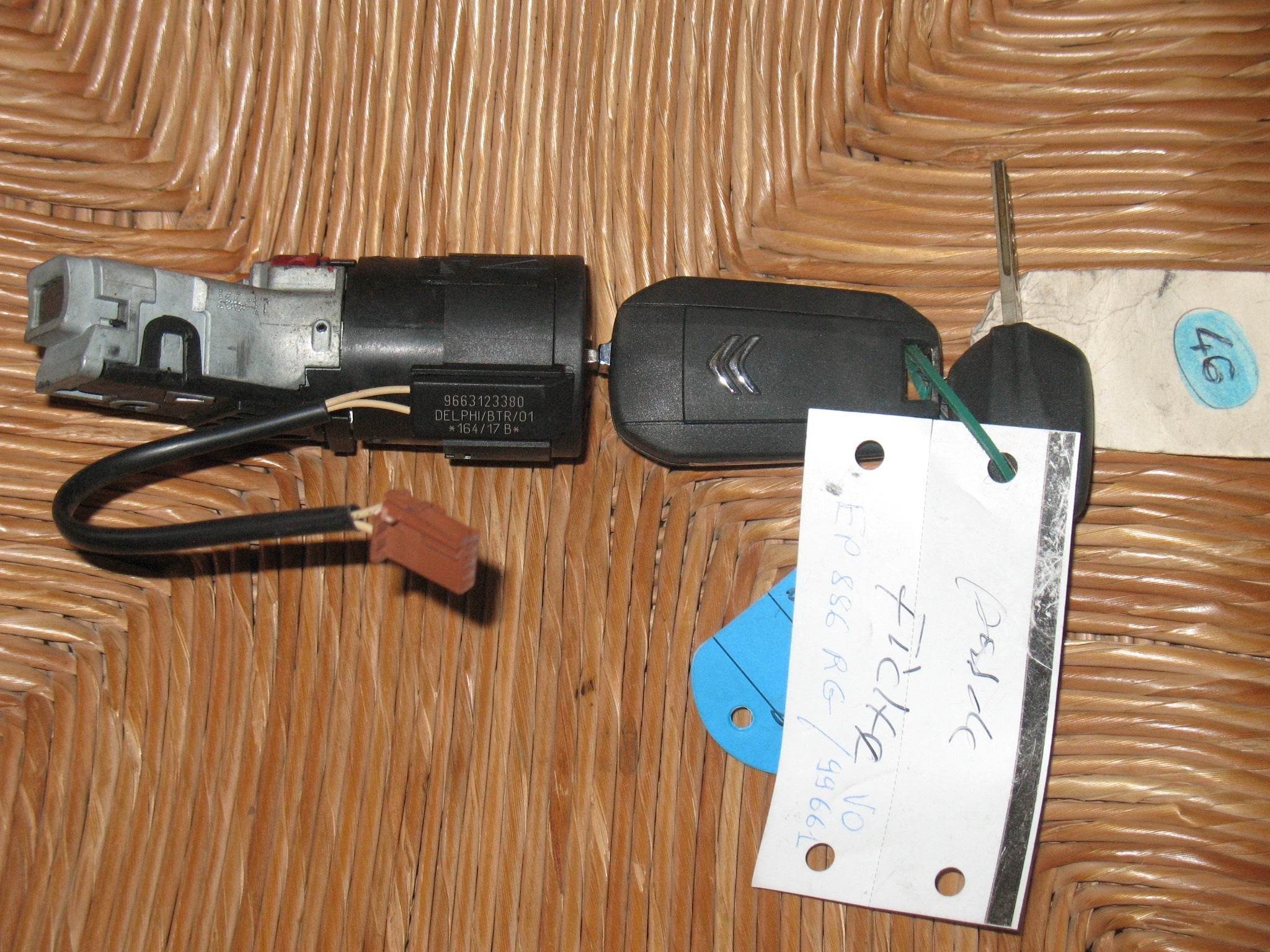 9663123380 BLOCCHETTO ACCENSIONE CITROEN C3 Serie (09>15) 1400 Diesel