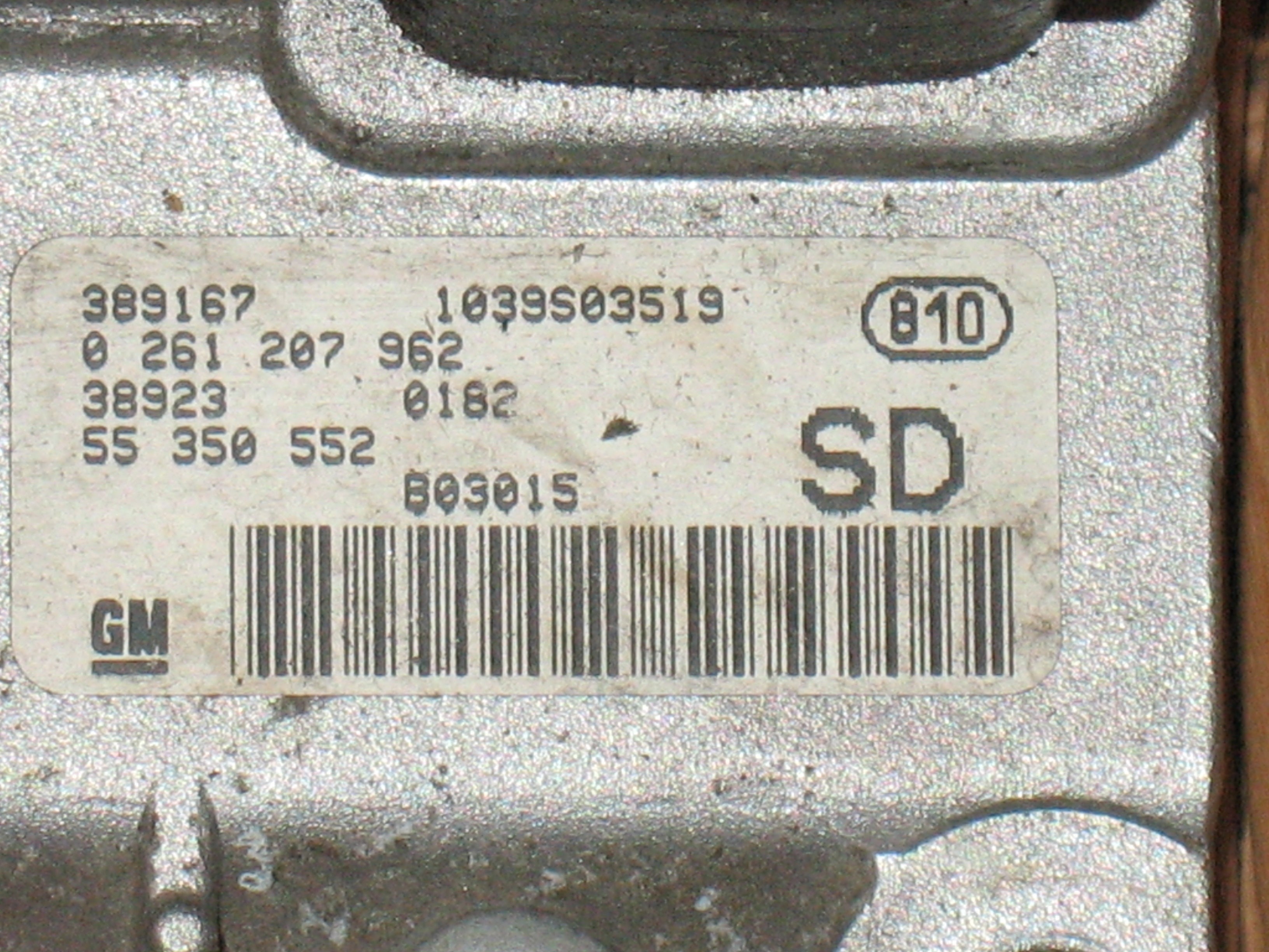 ECU OPEL Corsa C 1.2 Z12XE BOSCH 0261207962 SD 2001-2003