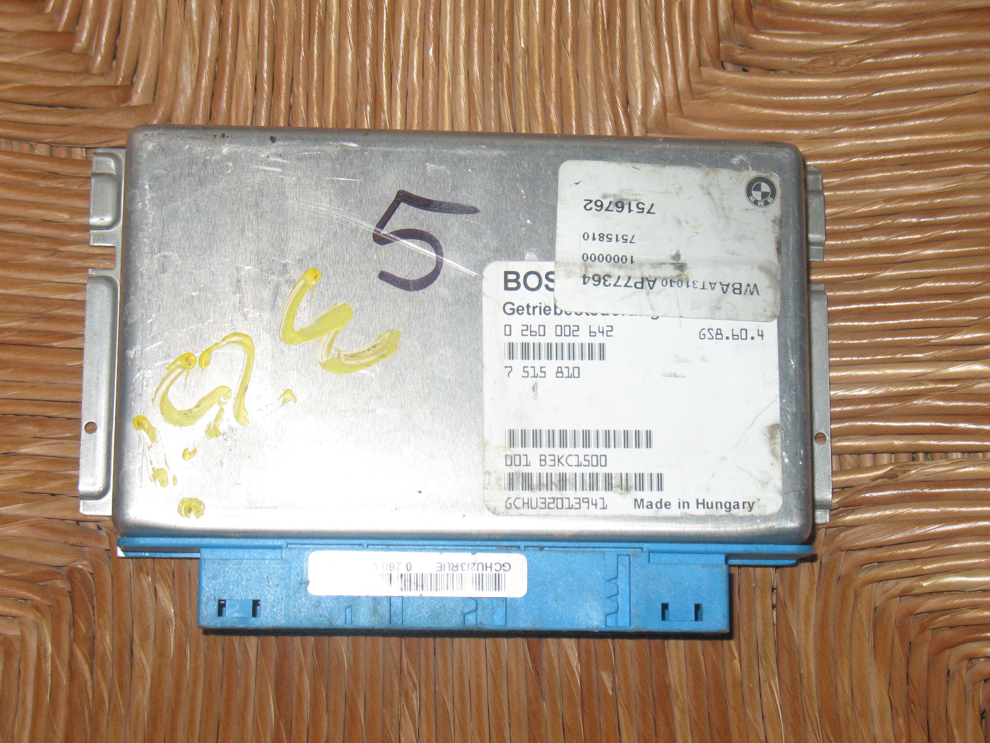 ECU AUTOMATIC GEARBOX BMW E39 E46 325 BOSCH 0 260 002 642 0260002642 7 522 980 7522980