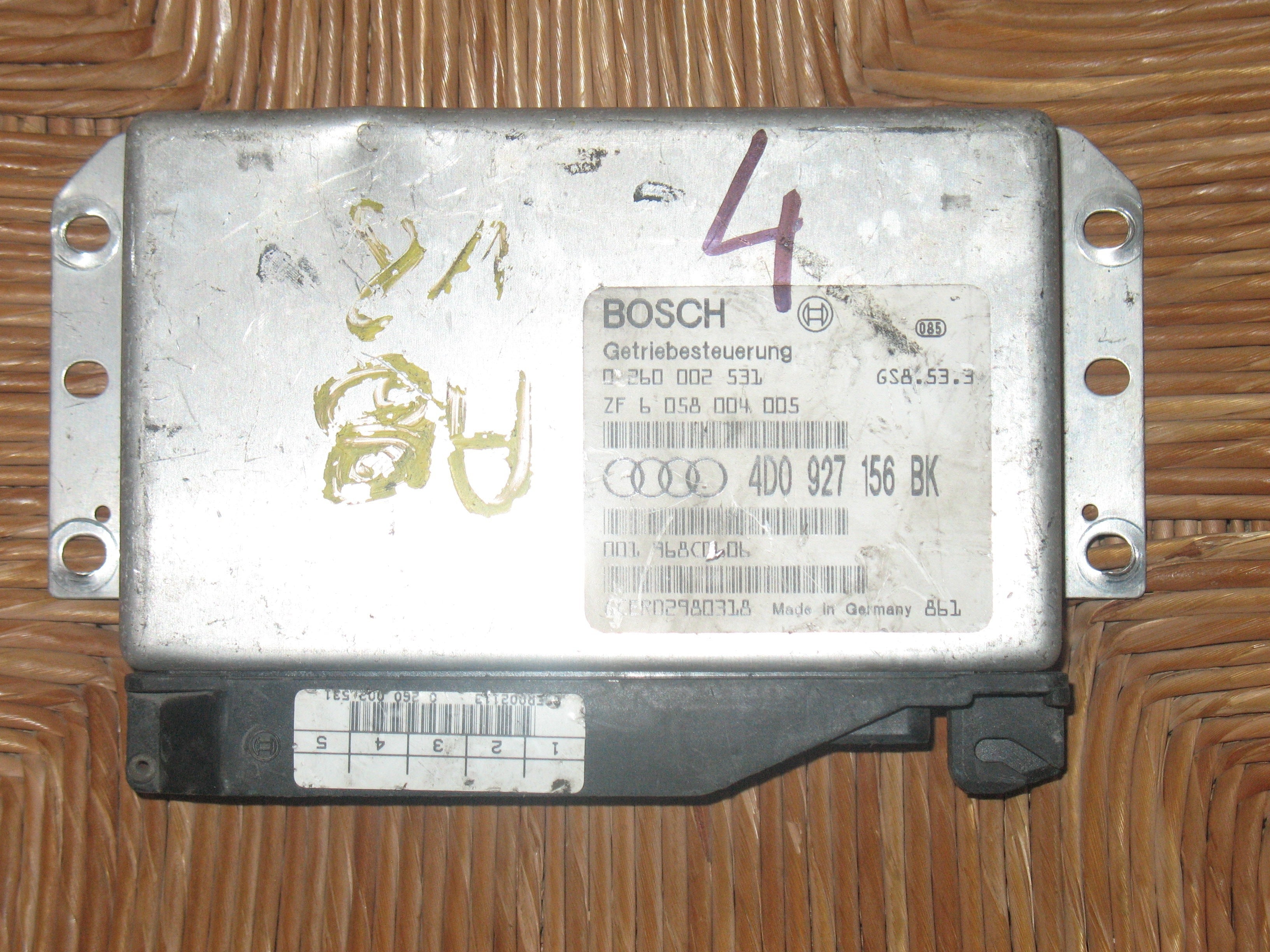 ECU CENTRALINA AUDI 4D0927156BK Bosch 0260002531 Control Unit automatic geearbox ecu GS8.xx.