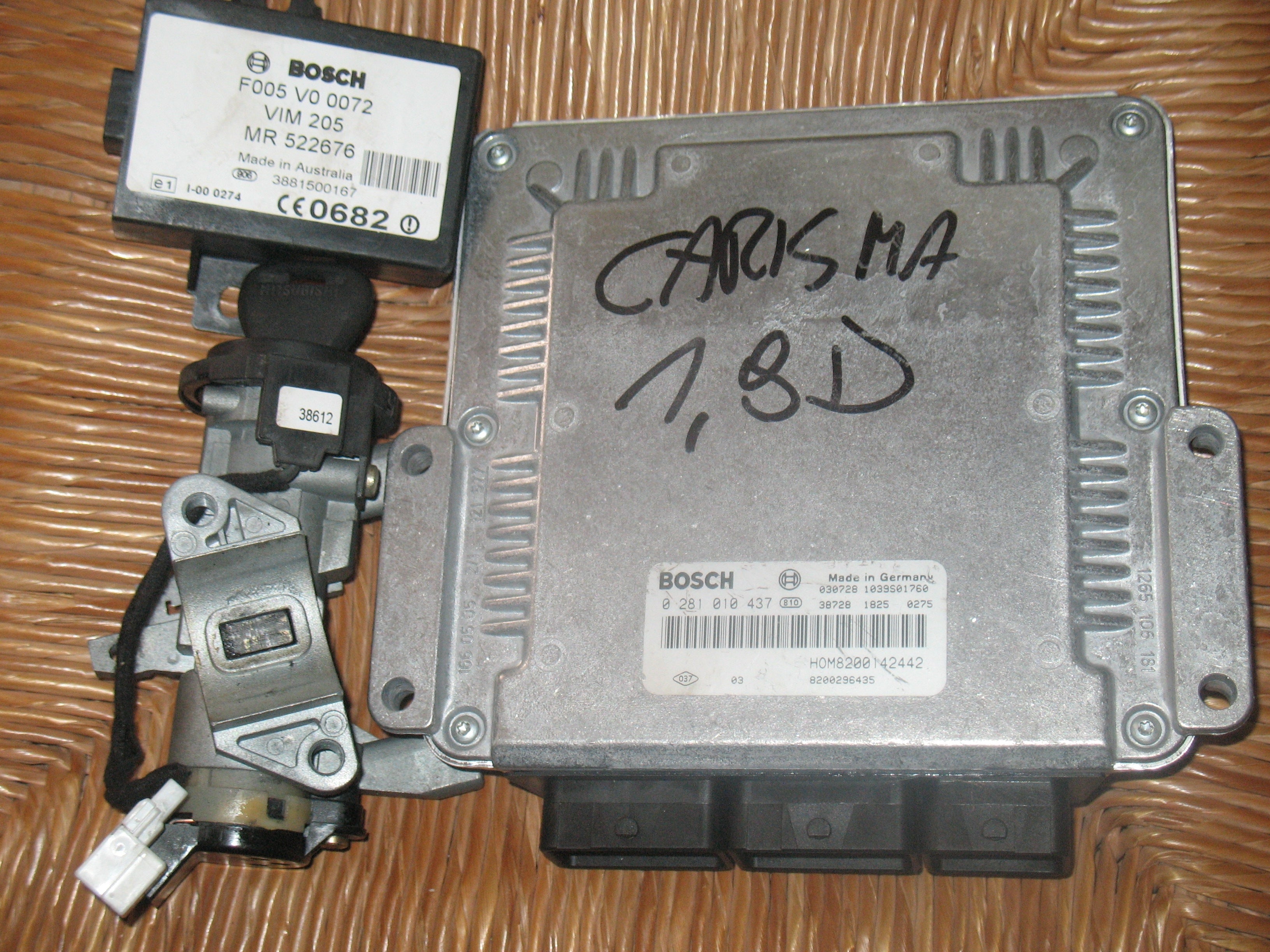KIT MITSUBISHI CARISMA 1.9 DID BOSCH 0281010437 8200142442