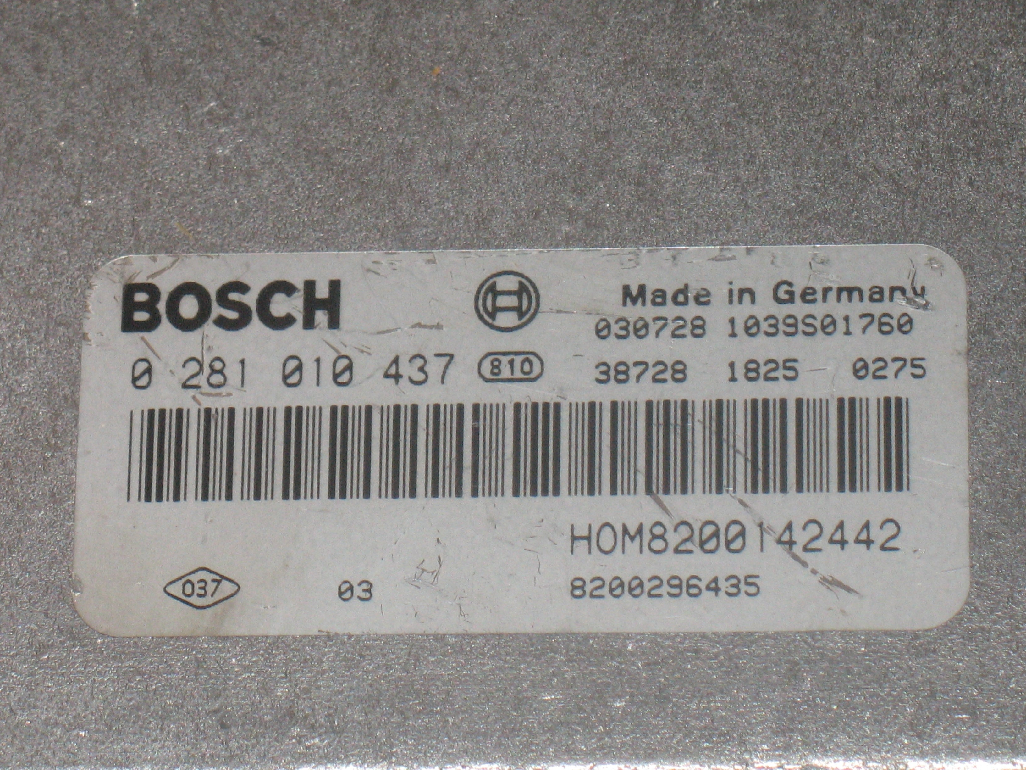 KIT MITSUBISHI CARISMA 1.9 DID BOSCH 0281010437 8200142442