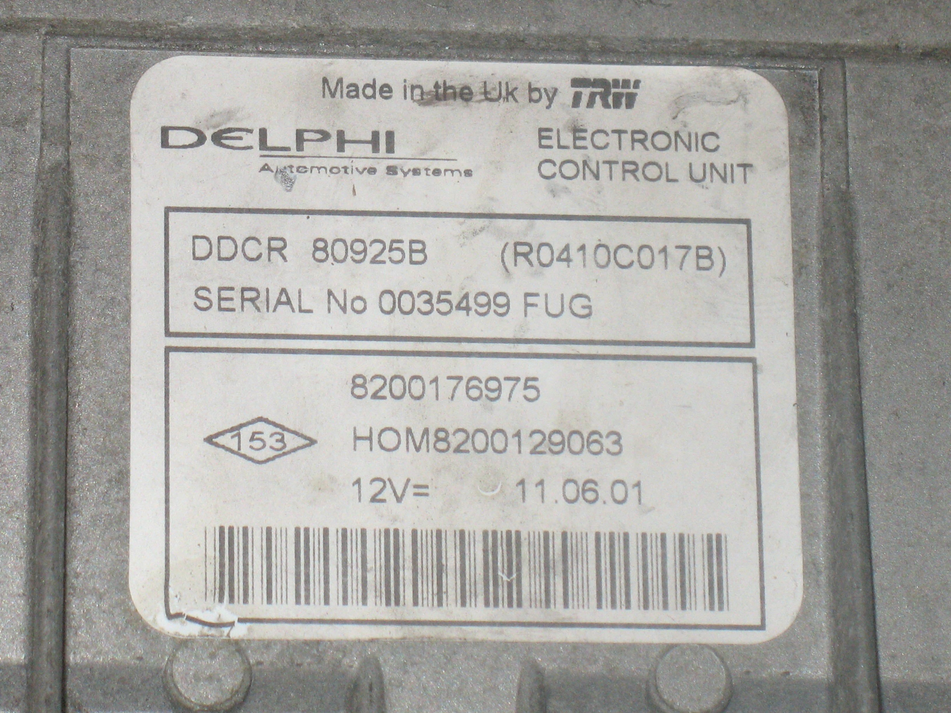 kit RENAULT CLIO 1.5 DCI 8200176975 8200129063 216566147A P8200031556 21656614-7A BMT N3