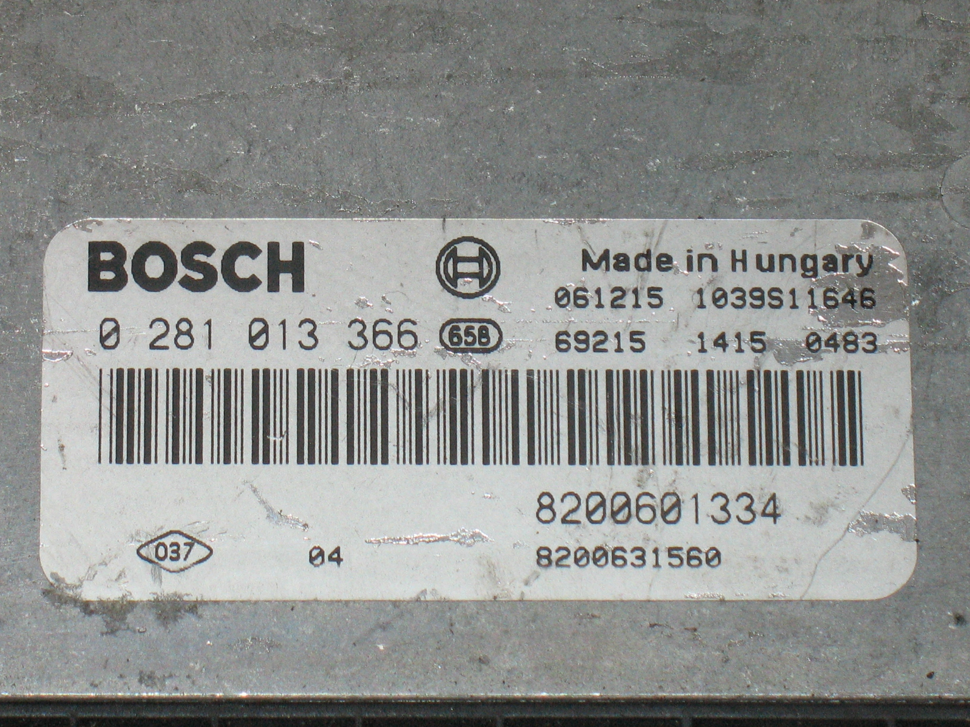 Kit scenic 1.9 dci bosch 0281013366 siemens 820072440 EDC16C3