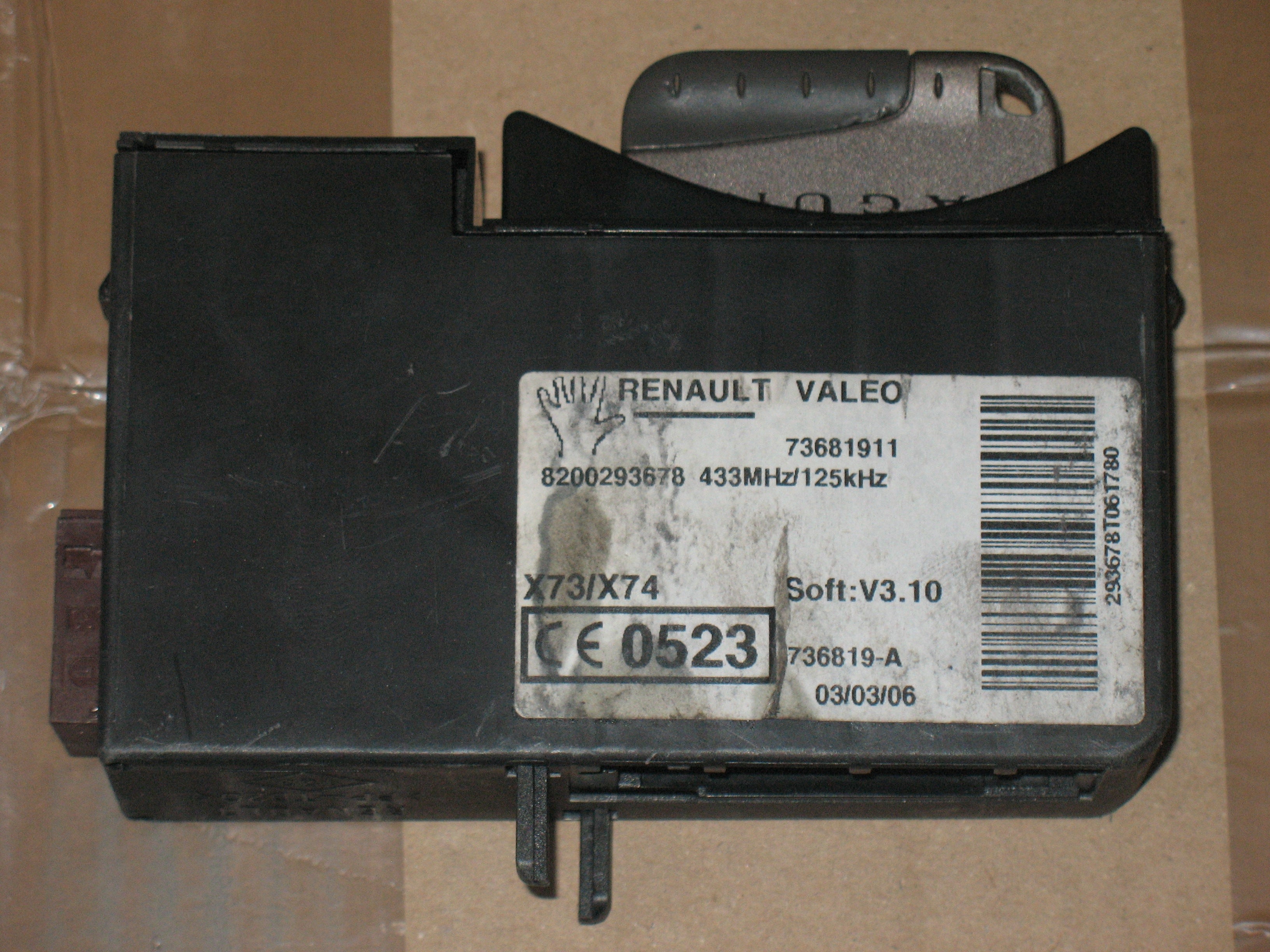 KIT ECU RENAULT LAGUNA II 2 2.0 0281012199 8200520036 8200293678 BODY COMPUTER 8200607620
