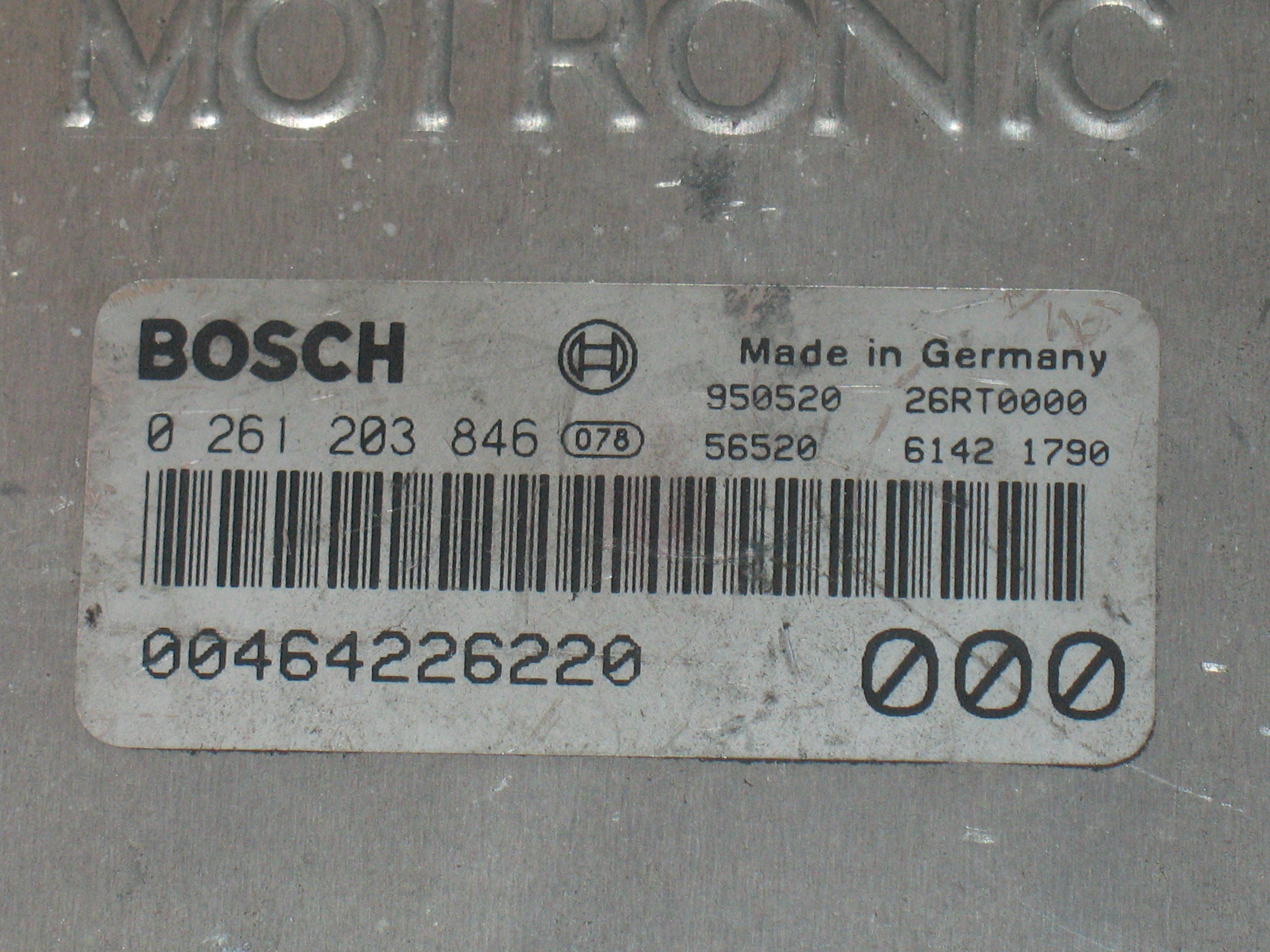ecu ALFA ROMEO 0261203846 00464226220 0261203846 00464226220 M 1.7