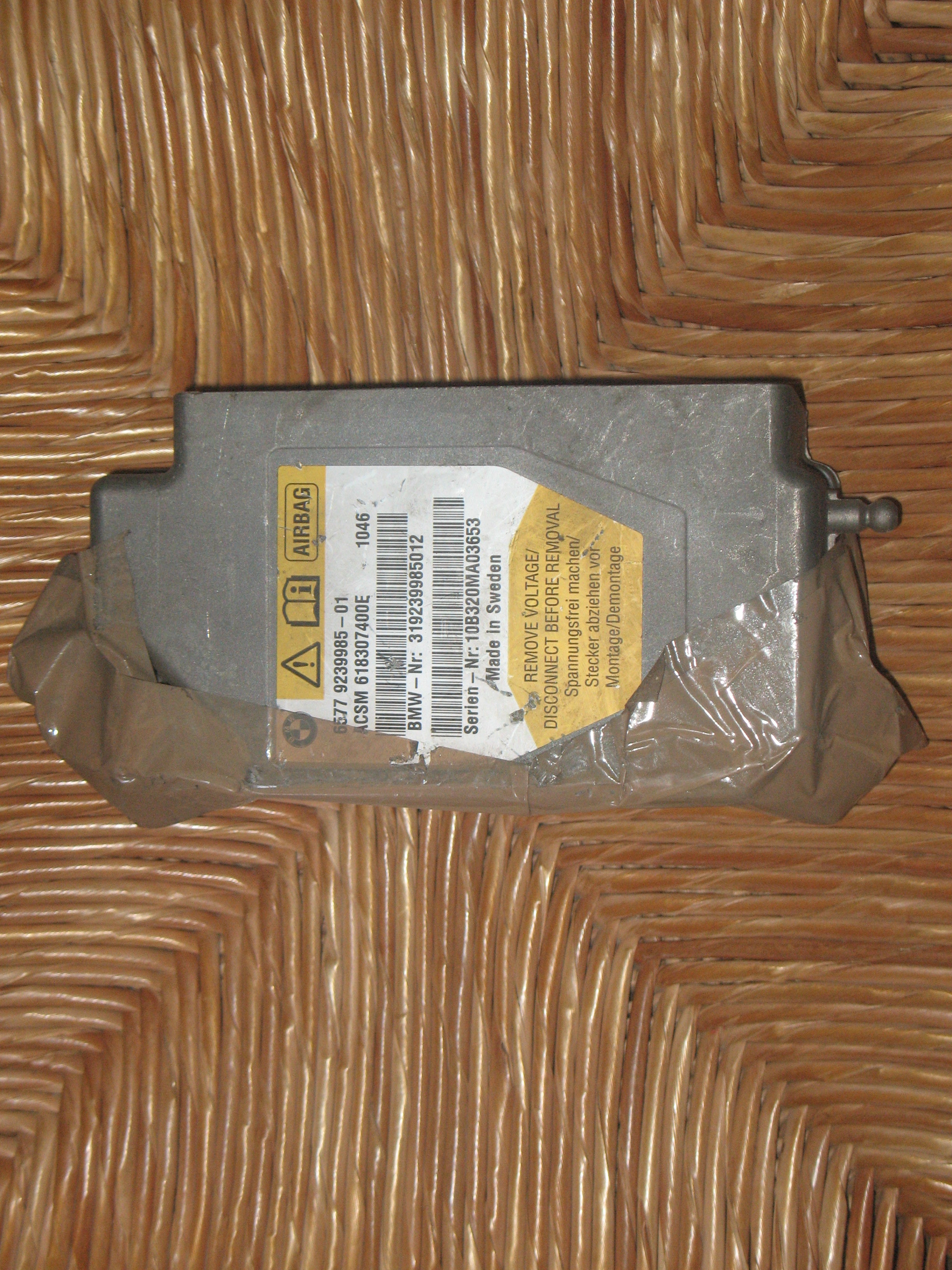 BMW F10 5-Series SRS AIRBAG OEM 6577 9239985-01 BMW F10 F11 AIRBAG CONTROL MODUL