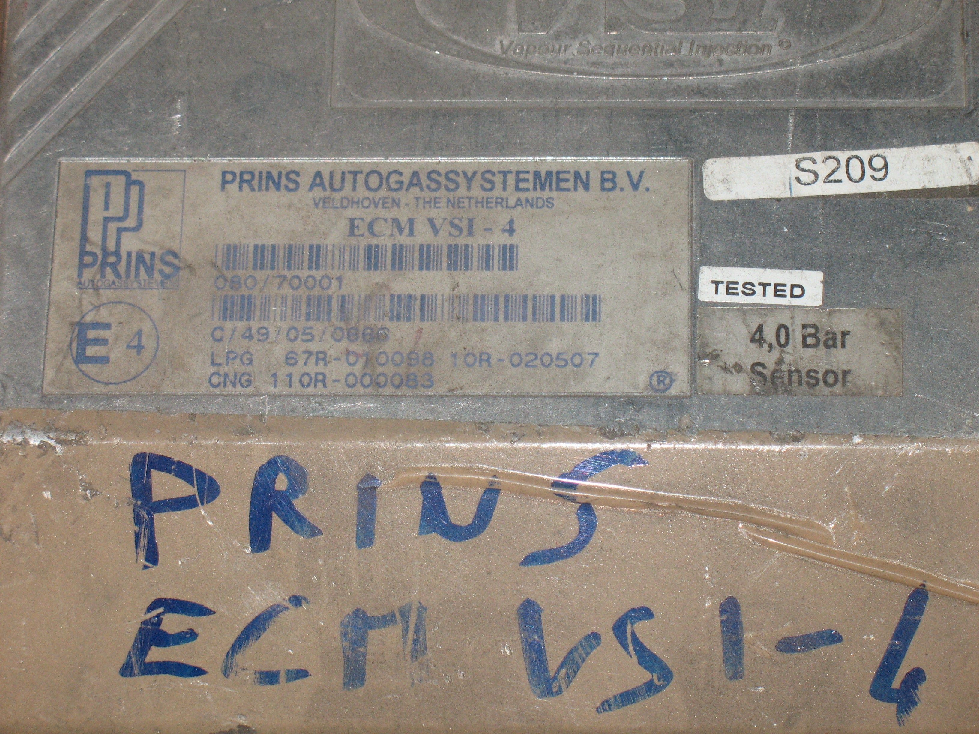 CENTRALINA IMPIANTO GPL PRINS 67R-010098 – 10R-020507 CNG 110R-000083 ecm VSI-4