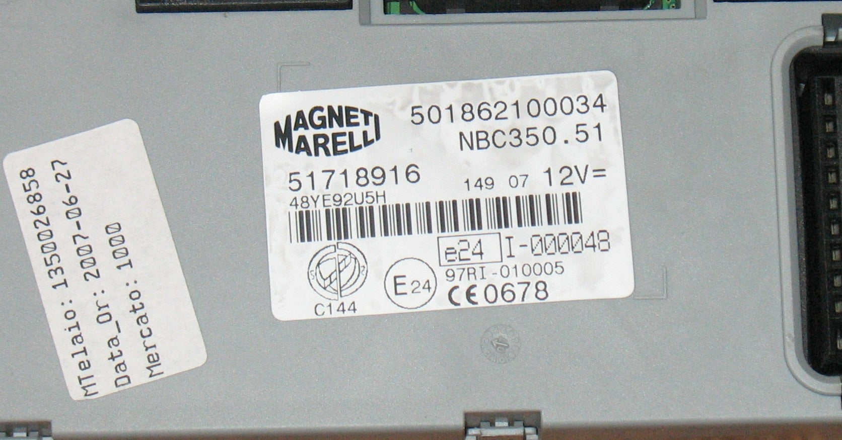 Ecu body lancia musa fiat idea 51718916 501862100024