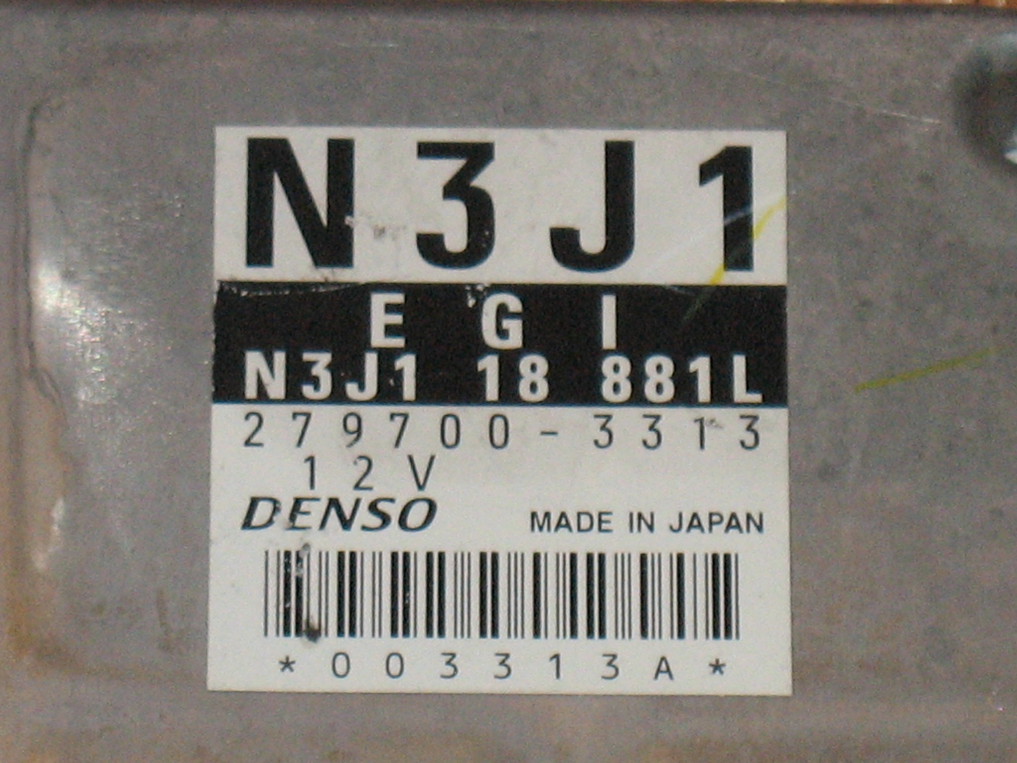 ECU MAZDA RX8 RX 8 279700-3313 N3J118881L N3J1 18 881L