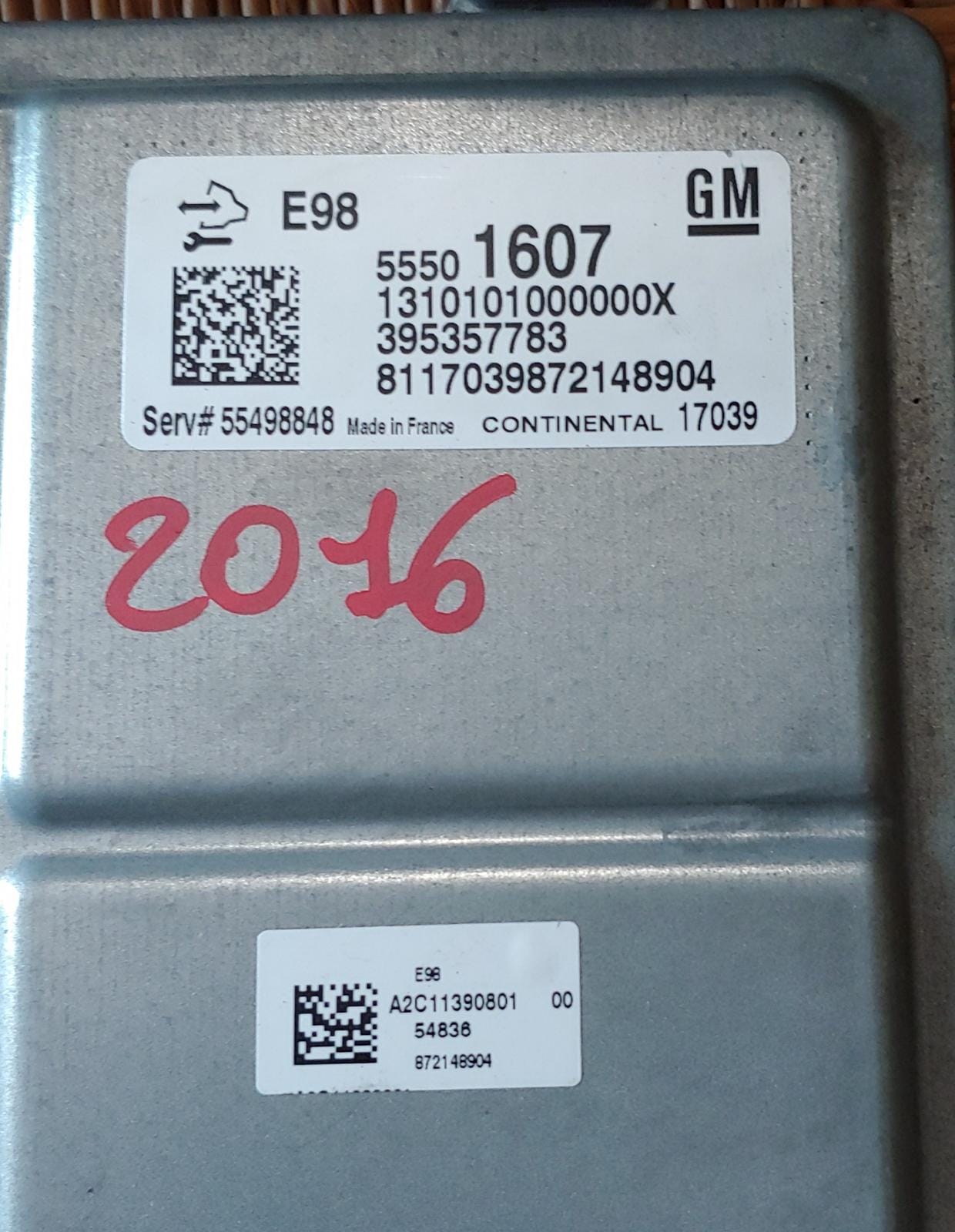 ECU MOTORE OPEL ASTRA K 2016 1.6 CDTI E98 55501607 395357783