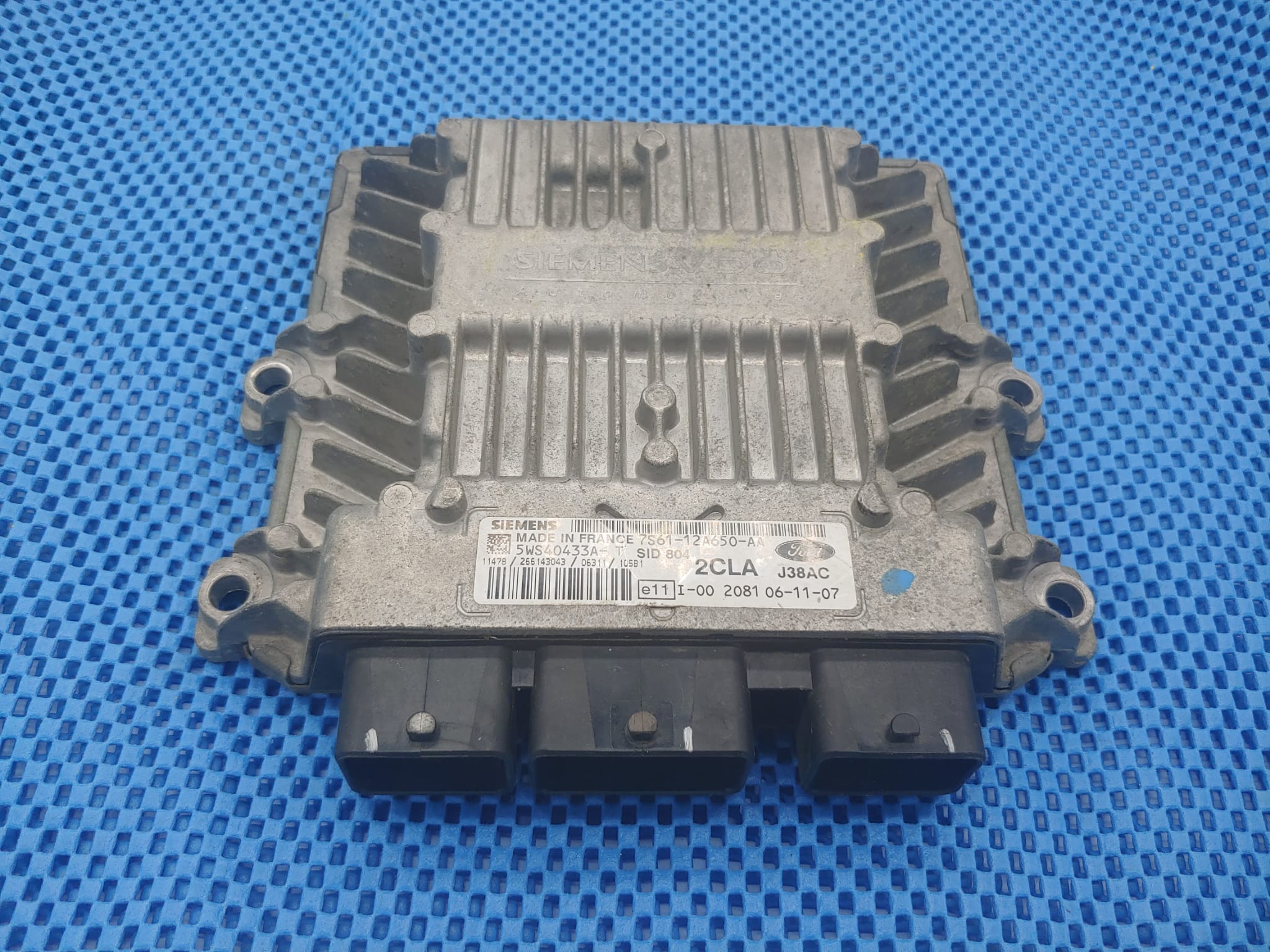 ECU FORD SID 804 5WS40433A-T 7S61-12A650-AA 2CLA J38AC