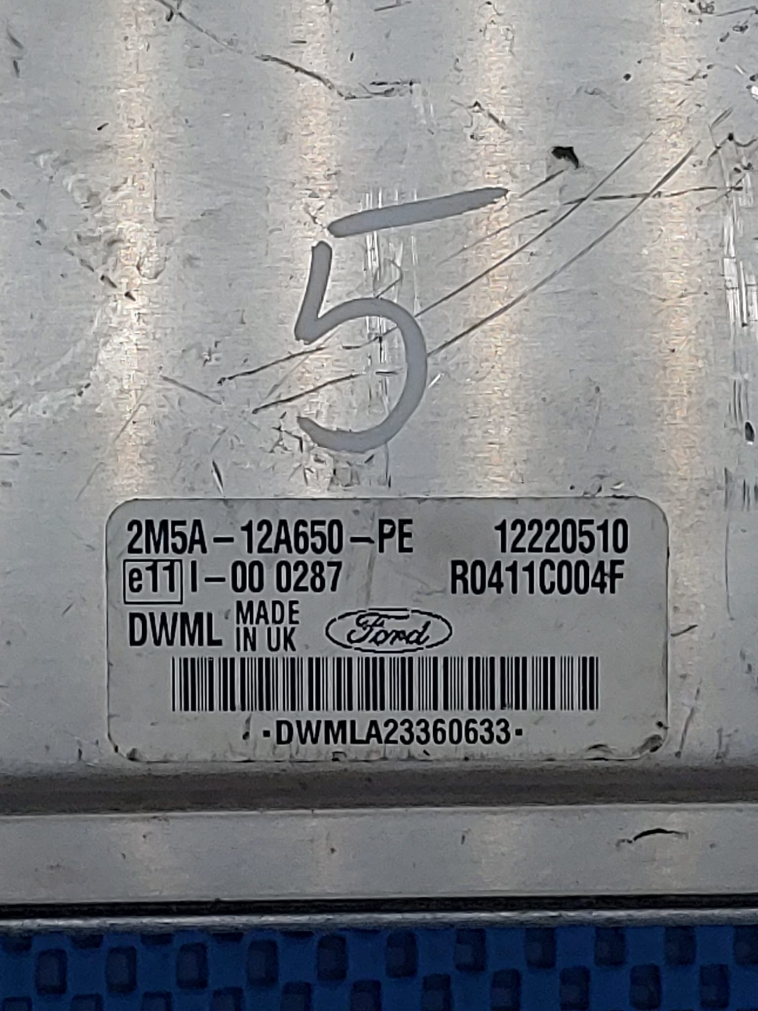 ECU FORD FOCUS 1.8 TDCI 2M5A12A650PE 12220510 R0411C004F DWML