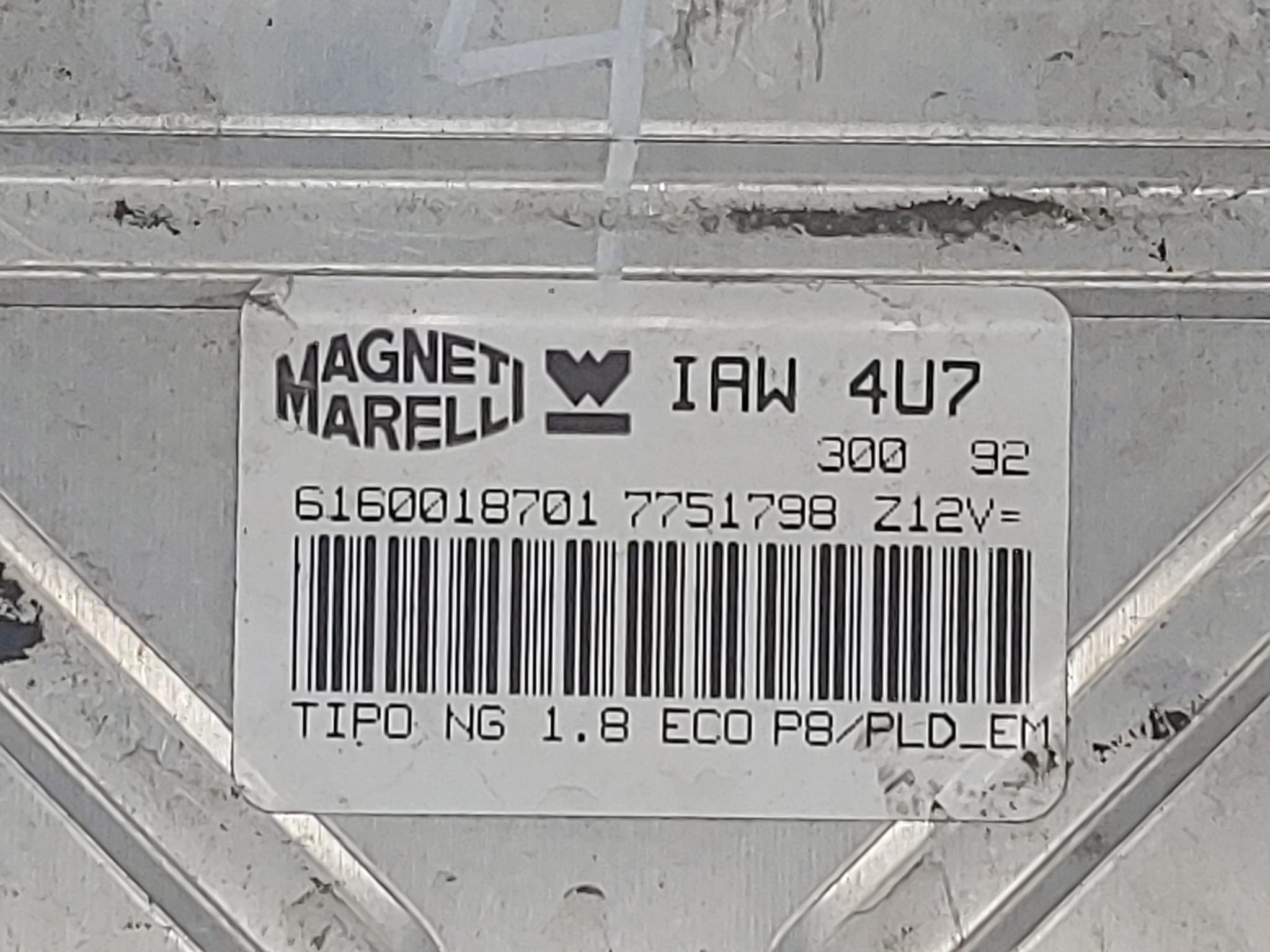 ECU CENTRALINA FIAT TIPO 1.8 IAW4U7 6160018701 7751798 IAW 4U7