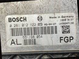 ECU OPEL 1.9 CDTI 0281012122 55198054 AL 1039S07011 EDC 16C9-3.22